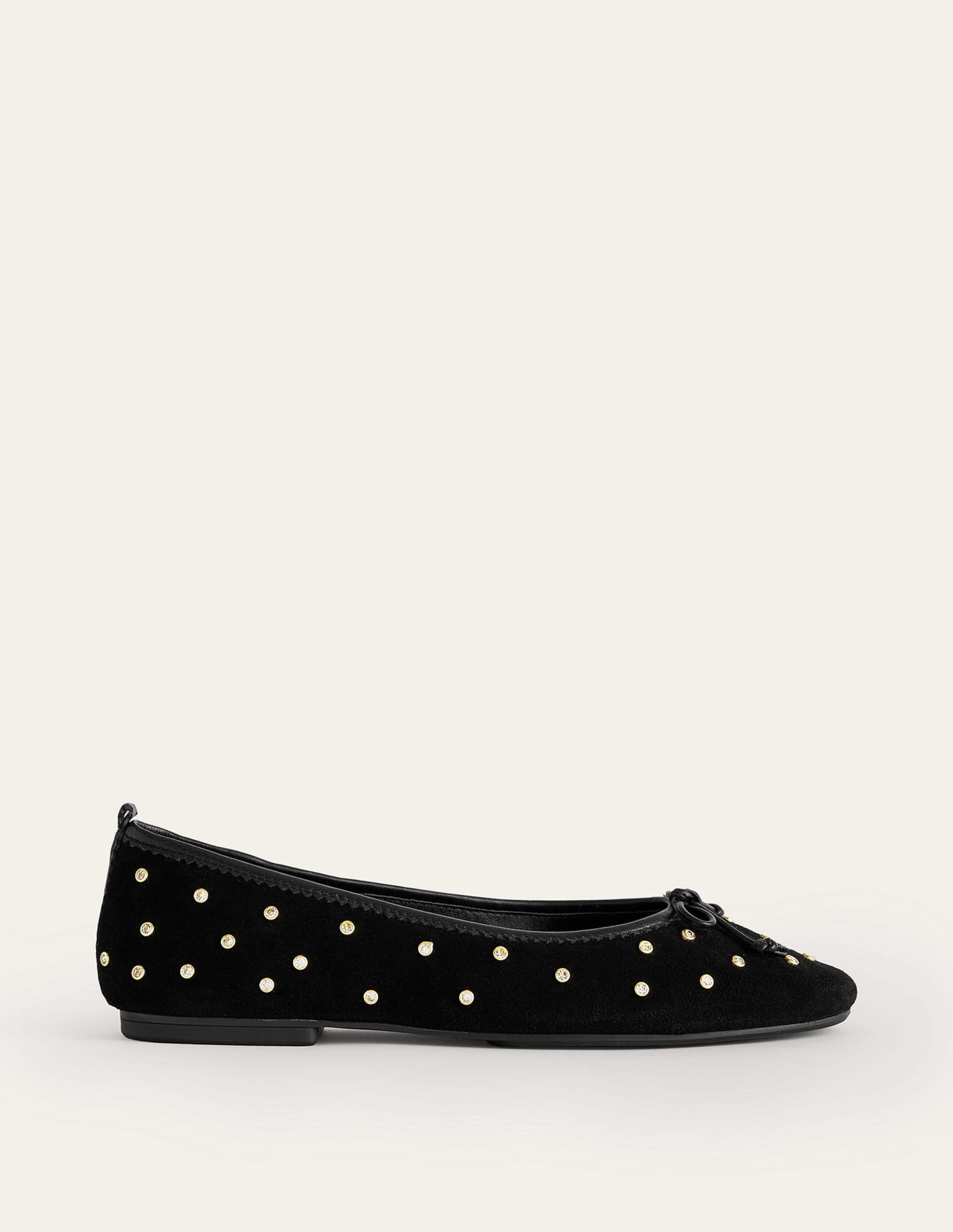 Kitty Flexi Sole Ballet Pumps-Crystal Black Suede、mySite、ashleygrahame