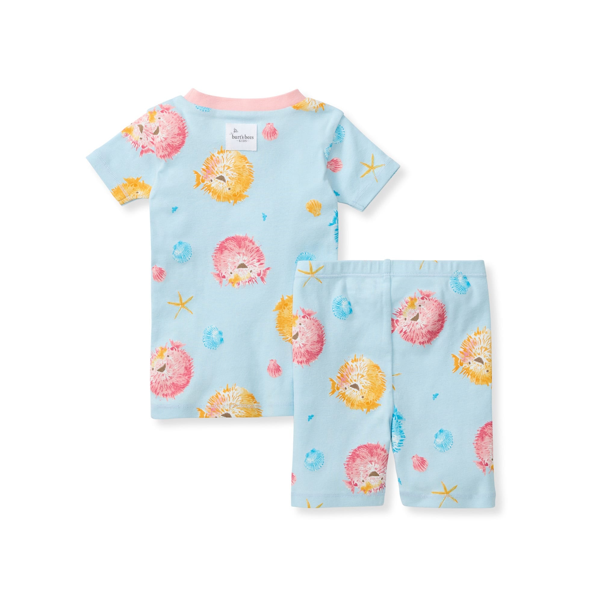 Puffer Fish Organic Cotton Two-Piece Pajamas、mySite、g9winljtr