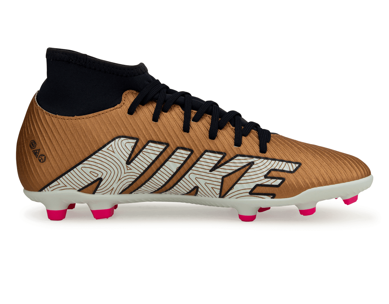 Nike Men's Zoom Mercurial Superfly 9 Club FG/MG Metallic Copper、mySite、noshort