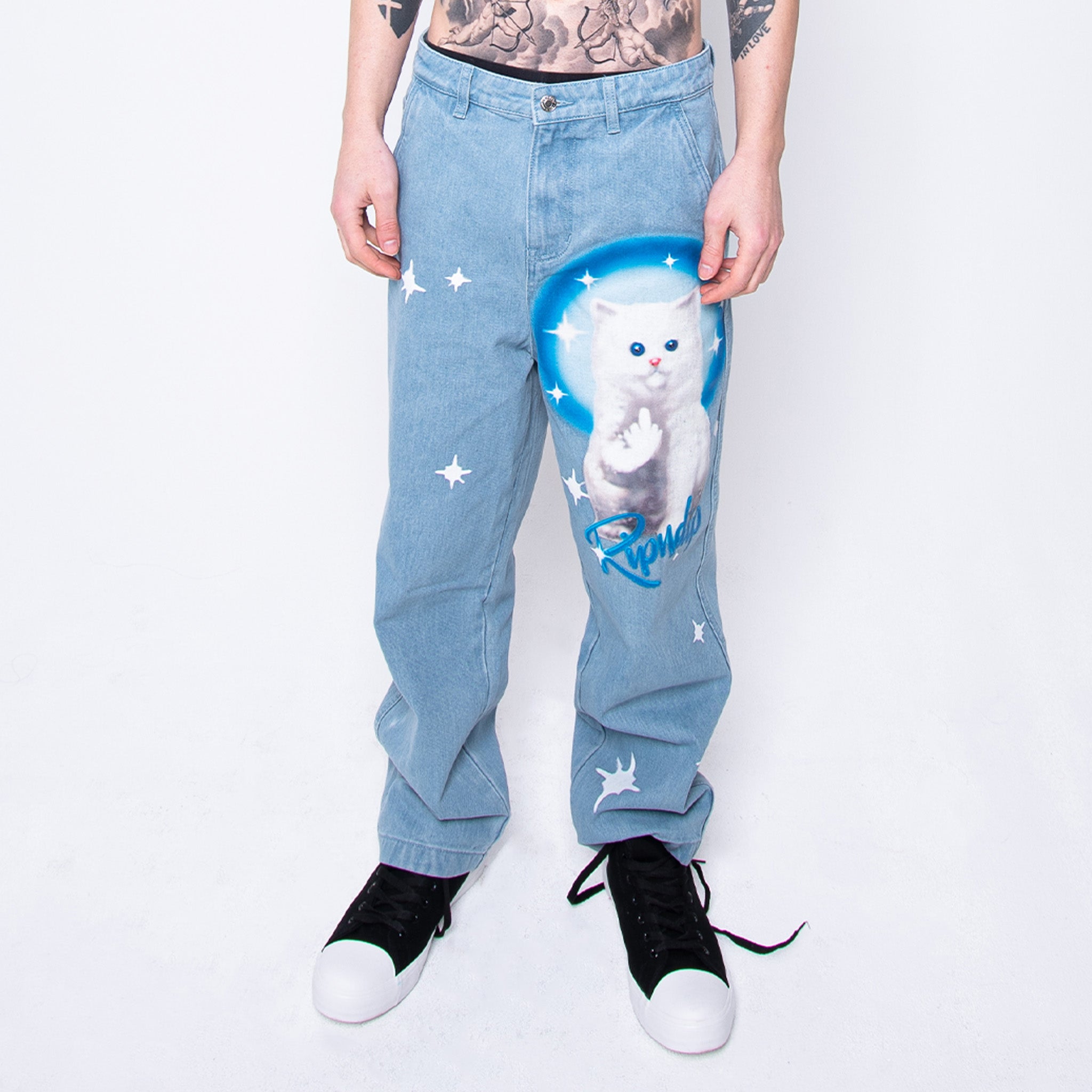  Sprinkles Wide Leg Denim Pants (Medium Wash)、mySite、merchandisen