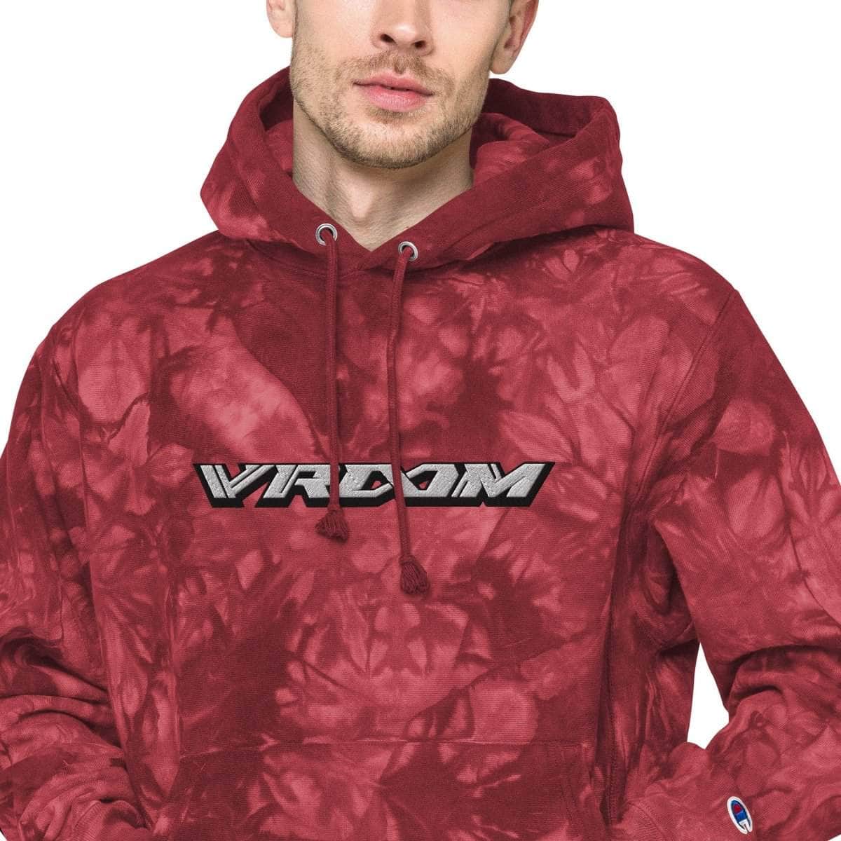  VROOM x For The Dub Embroidered Unisex Champion Tie-Dye hoodie、mySite、merchandisen