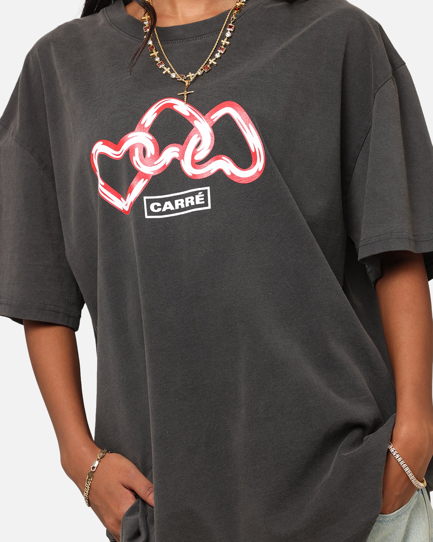 Carre Link T-Shirt Black Wash、mySite、zt4zffjzw