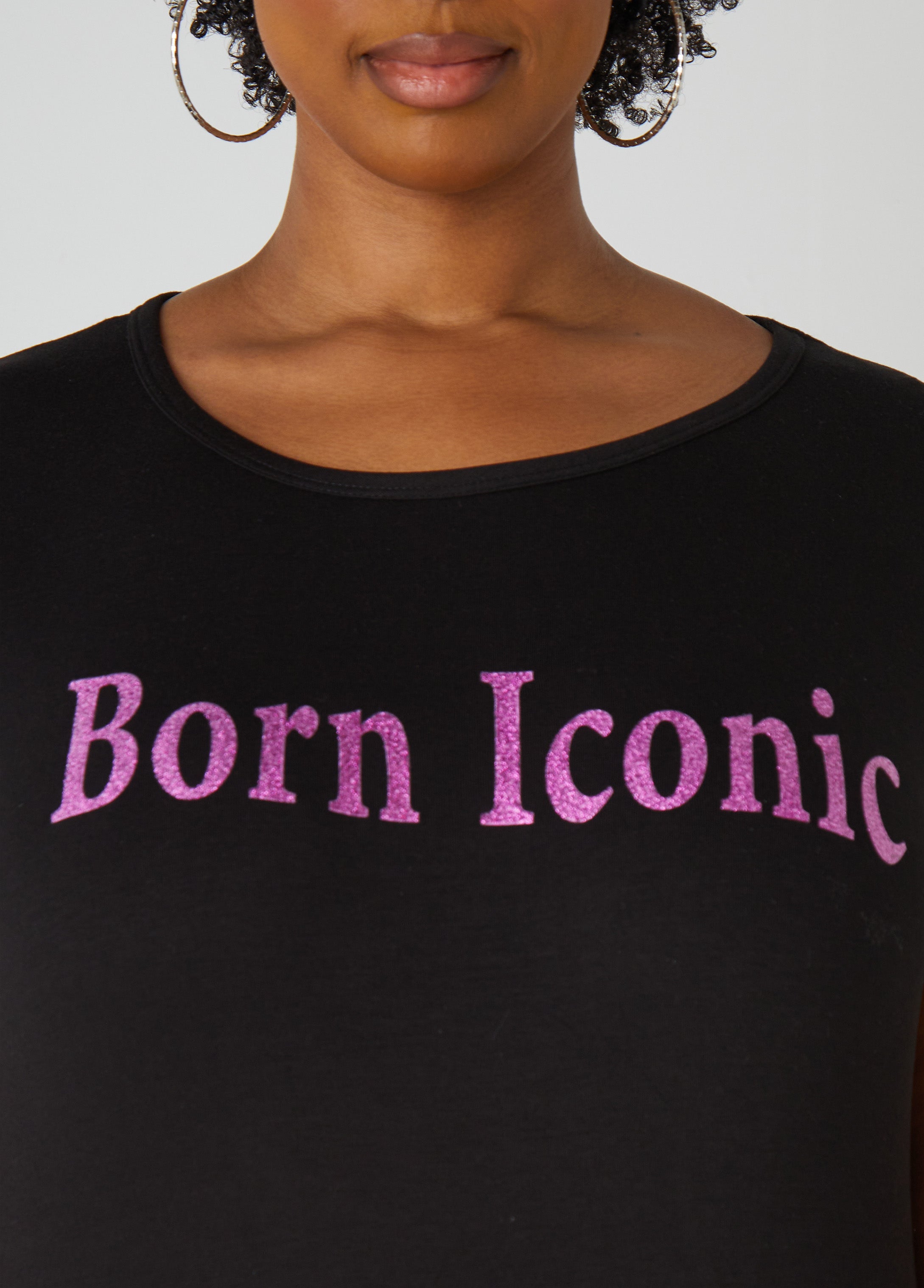 Born Iconic Glittered Graphic Tee、mySite、bengalsvssteelers