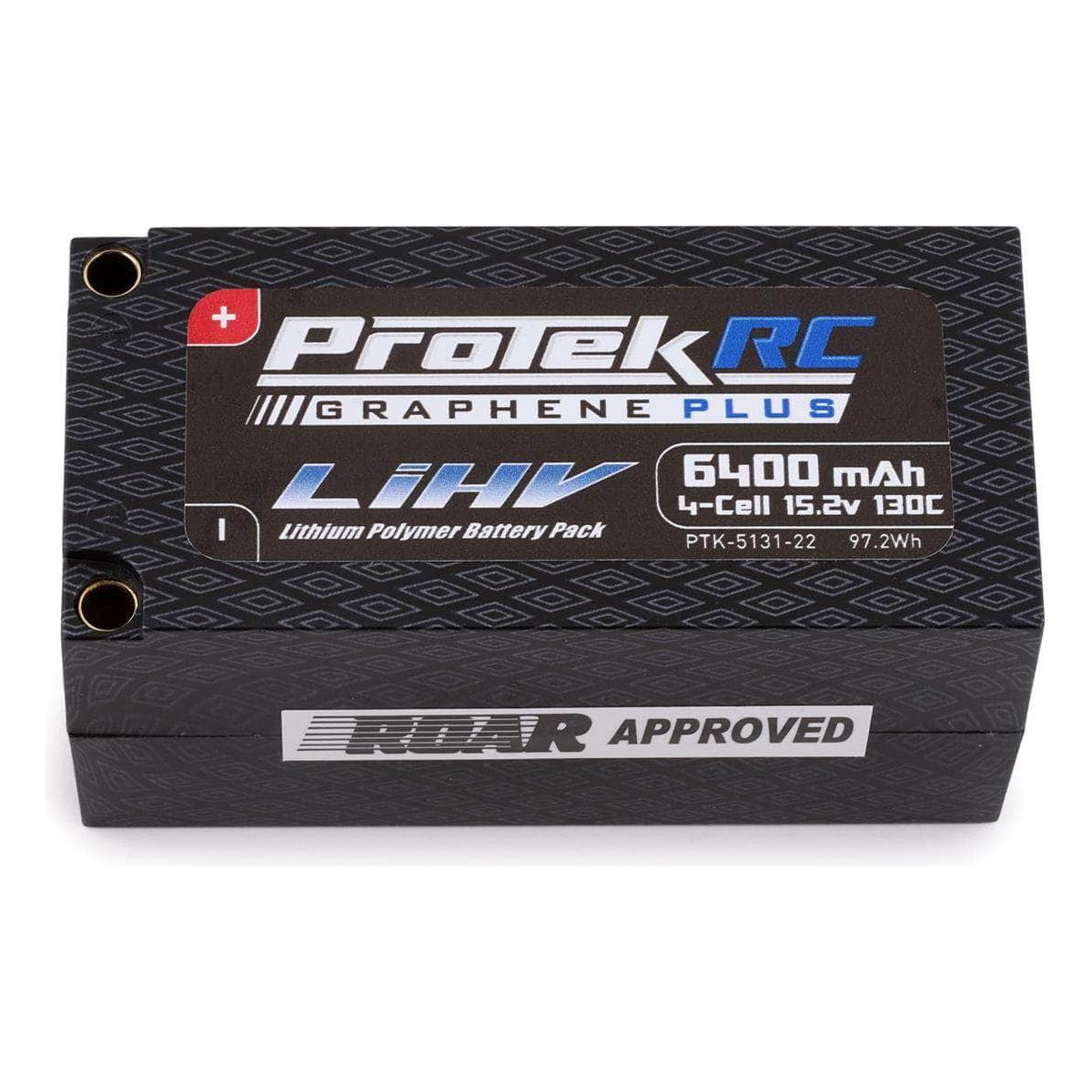  PTK-5131-22, ProTek RC 4S 130C Low IR Si-Graphene+ HV Shorty LiPo Battery (15.2V/6400mAh) w/5mm Connector (ROAR Approved)、mySite、merchandisen