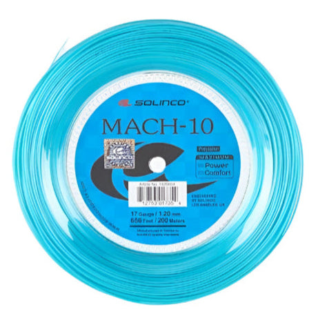 Solinco Mach-10 17/1.20 Tennis String Reel (Blue)