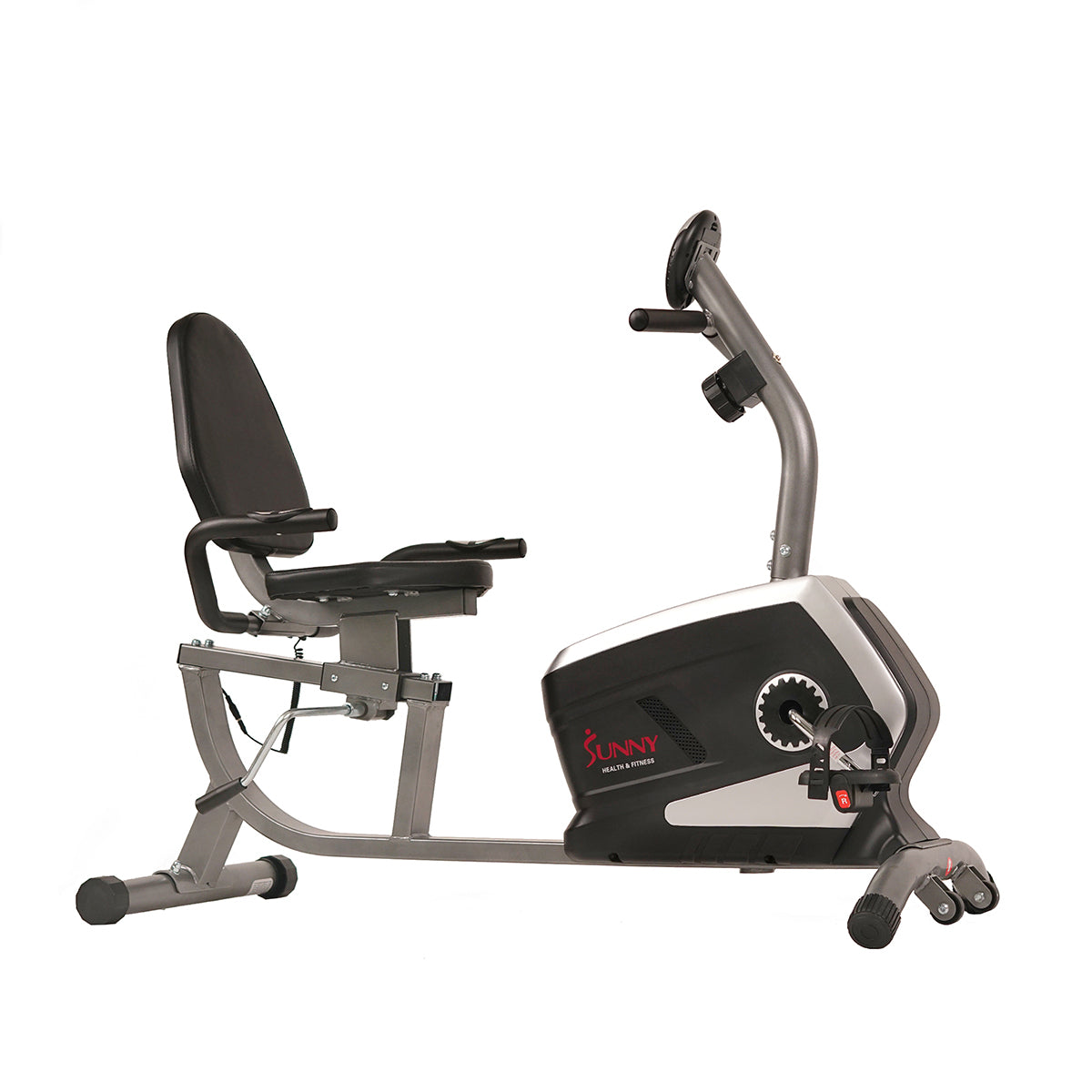 Magnetic Recumbent Exercise Bike, 300 lb Capacity & Adjustable Seat、mySite、ghnorth