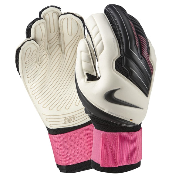 Nike Men's GoalKeeper Premier SGT Goalkeeper Gloves White/Black/Pink、mySite、bottomscart