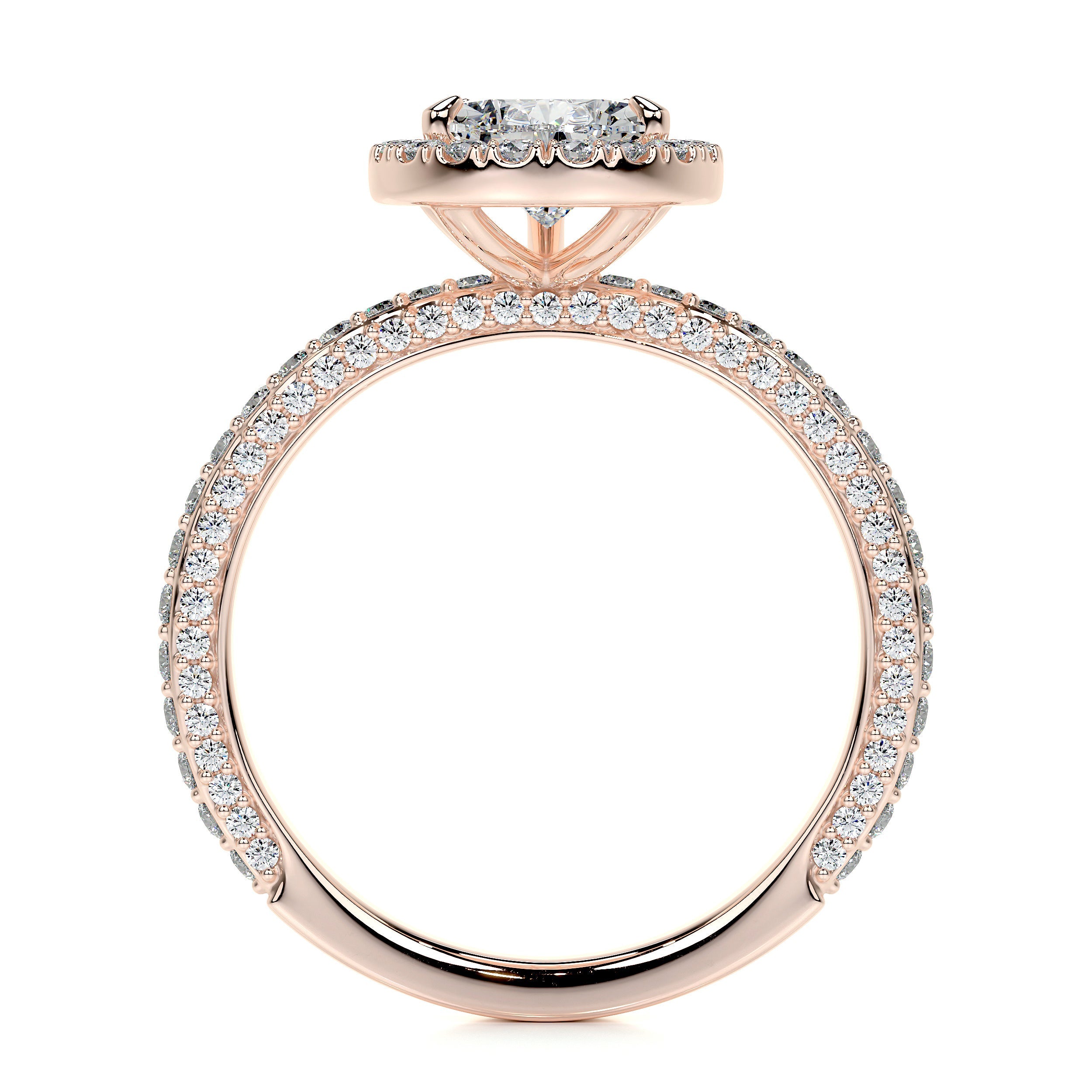 Beverly Lab Grown Diamond Ring -14K Rose Gold、mySite、hinf8tx79
