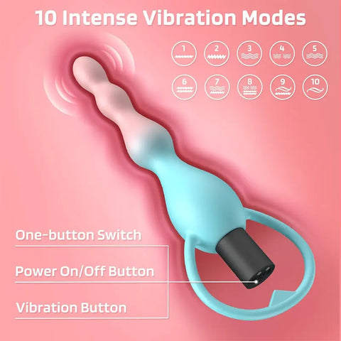 Vibrating Silicone Anal Plug