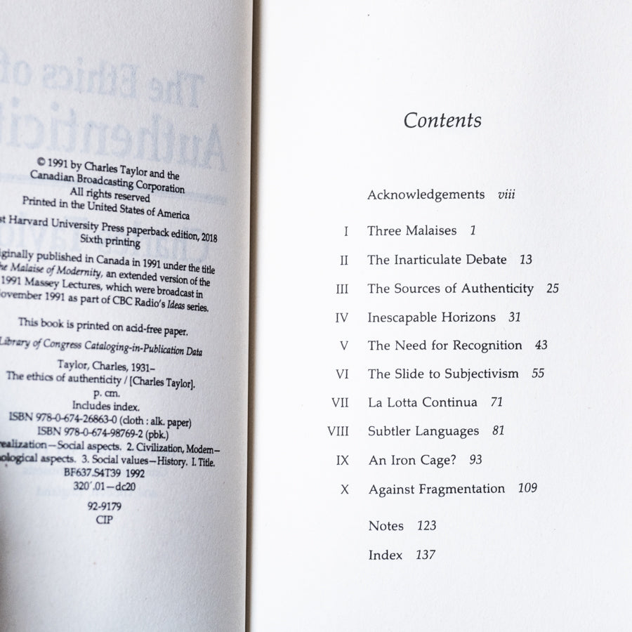 The Ethics of Authenticity、mySite、topwebapps