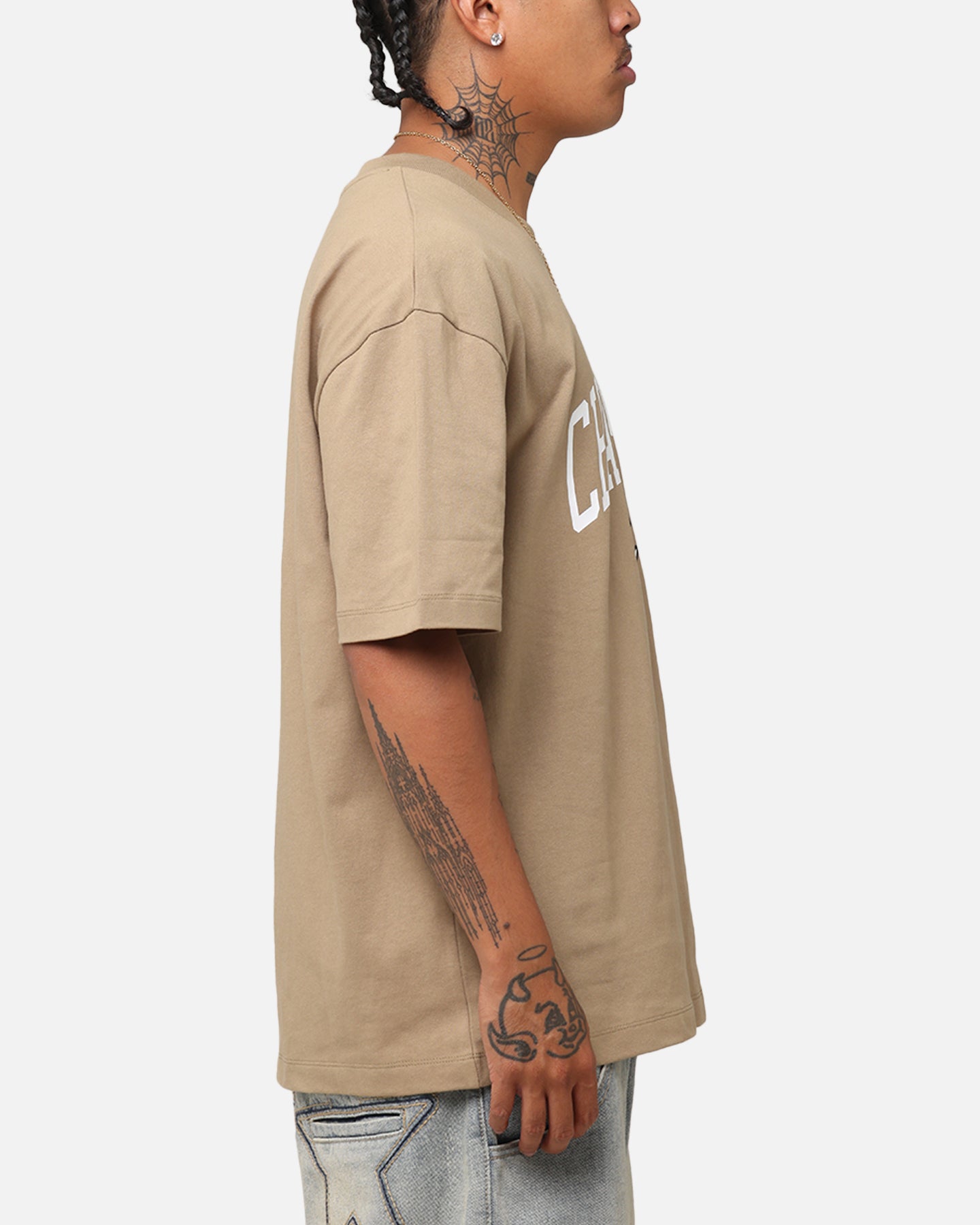 Champion Heritage Varsity Graphic T-Shirt Whole Wheat Khaki、mySite、zt4zffjzw