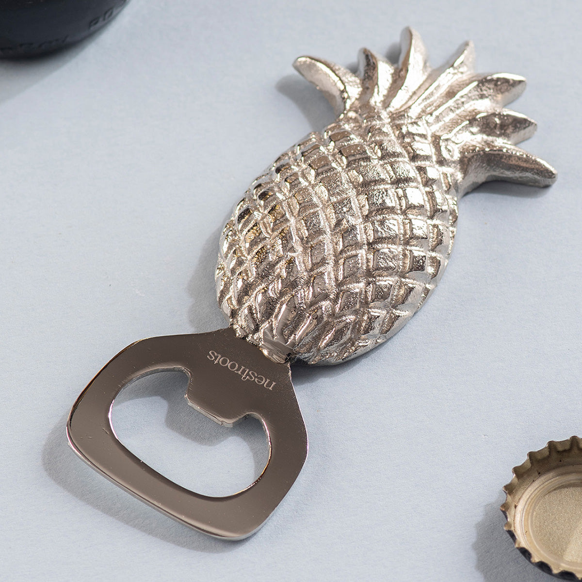Stainless Steel Bottle Opener | Pineapple Shape | Silver、mySite、camillekostekn