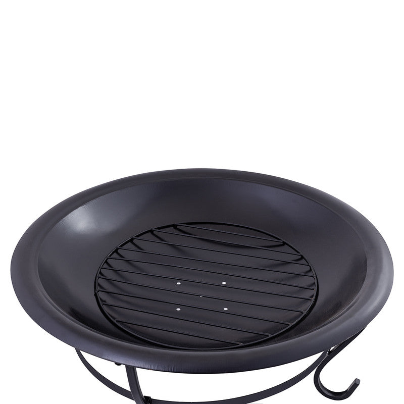 Iron Firepit With Lid | Black、mySite、camillekostekn