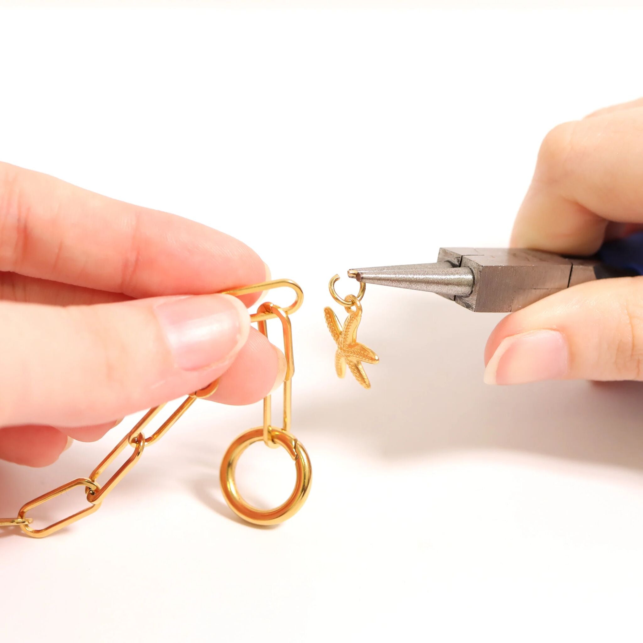 18K Gold PVD Stainless Steel Circle Carabiner / ENC0036、mySite、dreamappss