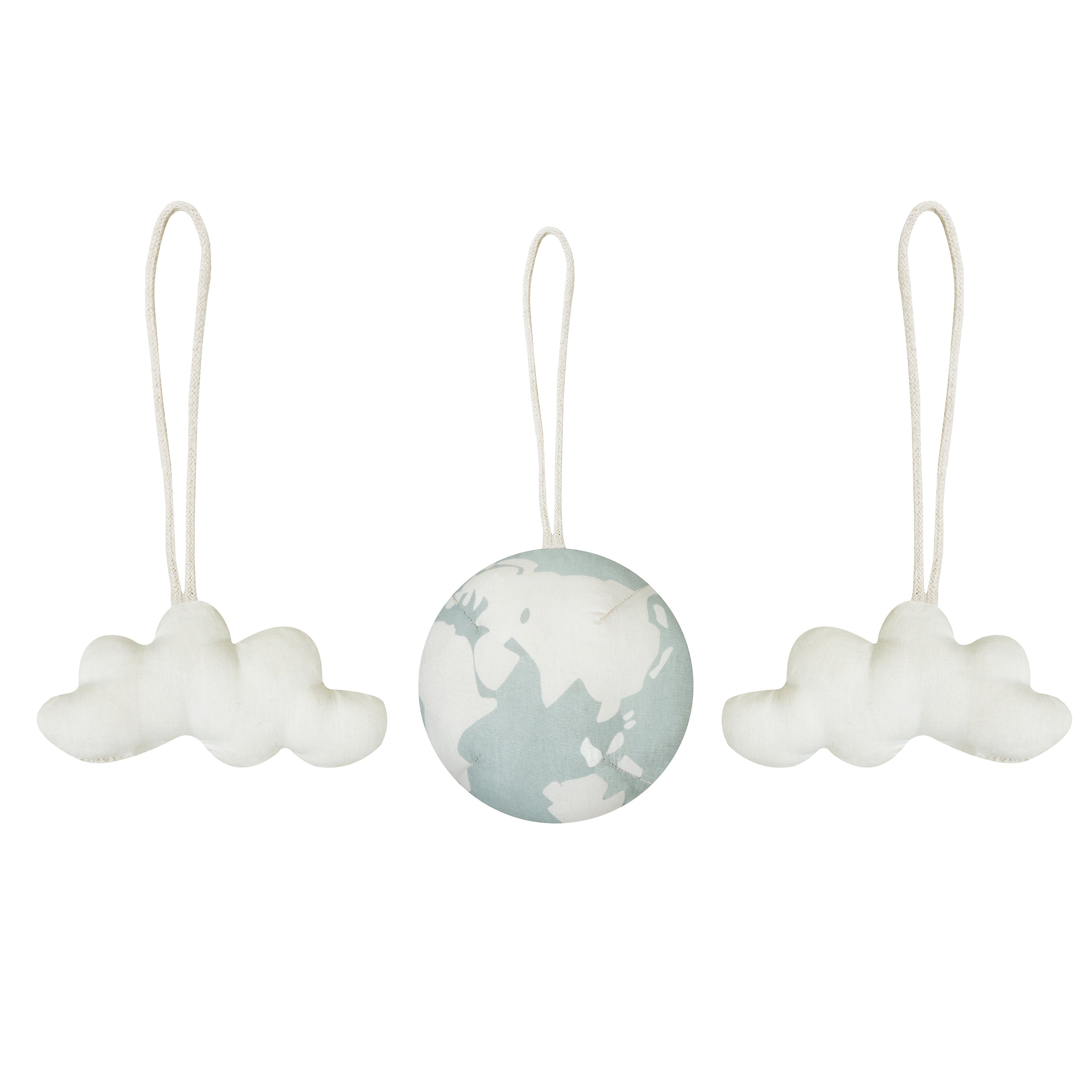 World Ball Set of 3 Rattle Toy Hangers、mySite、gigharbornorthrealestate