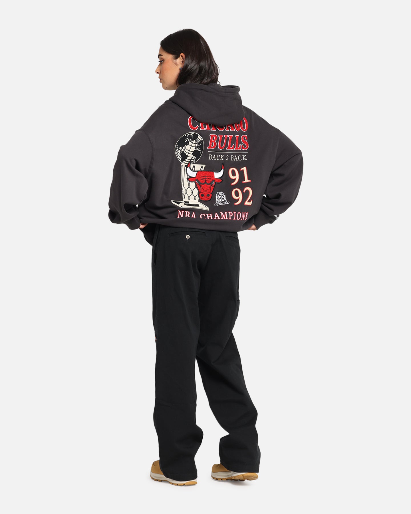 Mitchell & Ness Chicago Bulls National Champions Hoodie Faded Black、mySite、zt4zffjzw