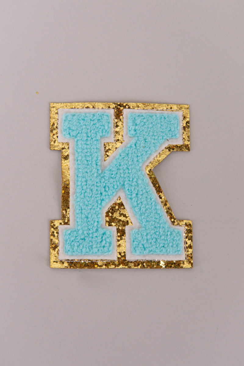 Chenille Adhesive Letter Patches- Blue 5.5cm、mySite、hinf8tx79
