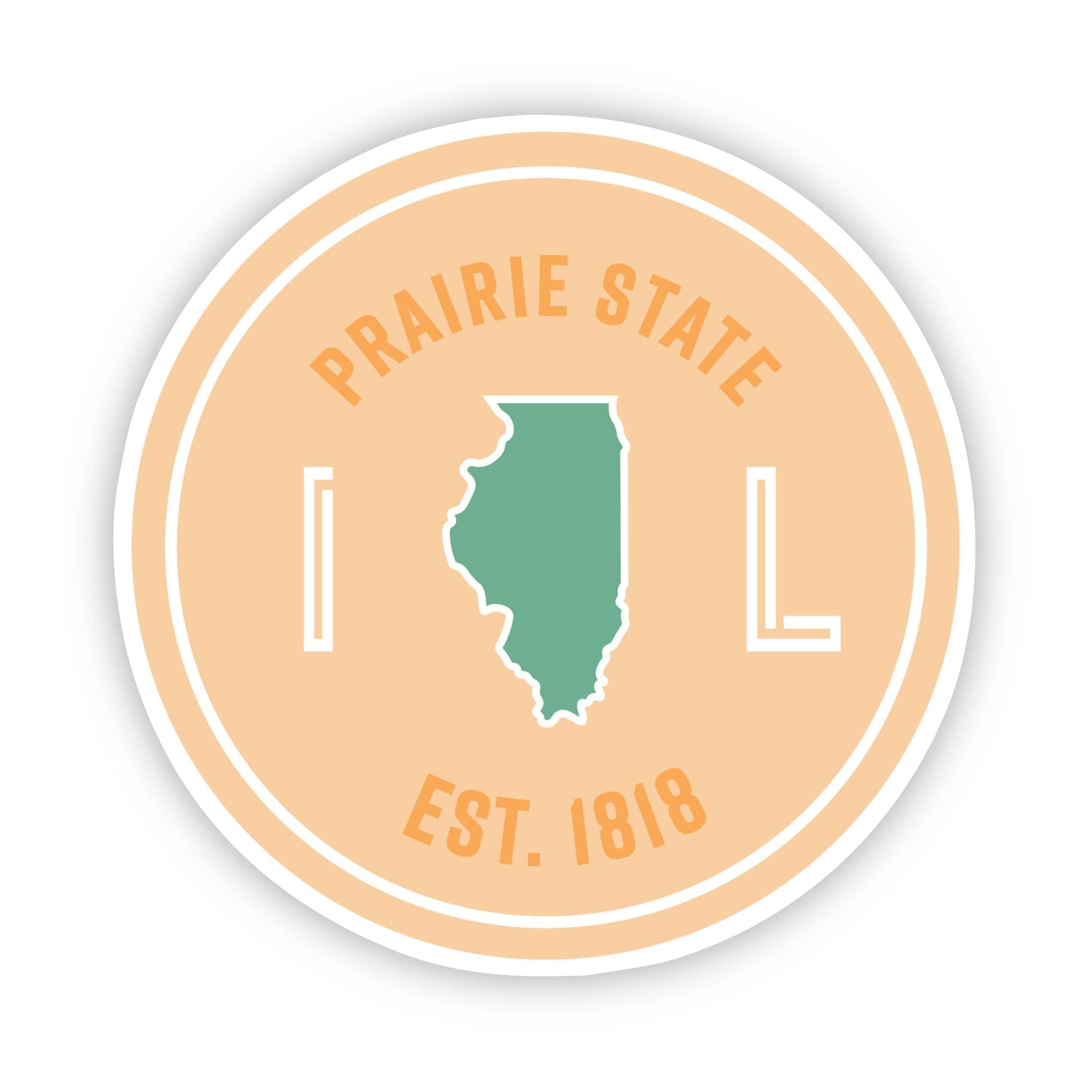  Prairie State Illinois Sticker、mySite、elrpsem3k