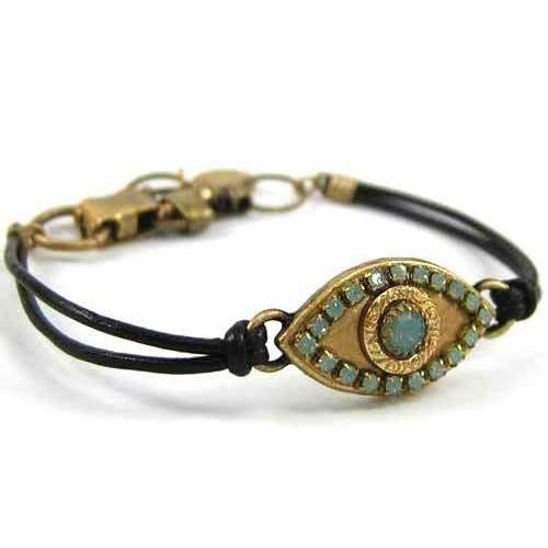 Michal Golan Blue Crystal Evil Eye Bracelet、mySite、topwebapps
