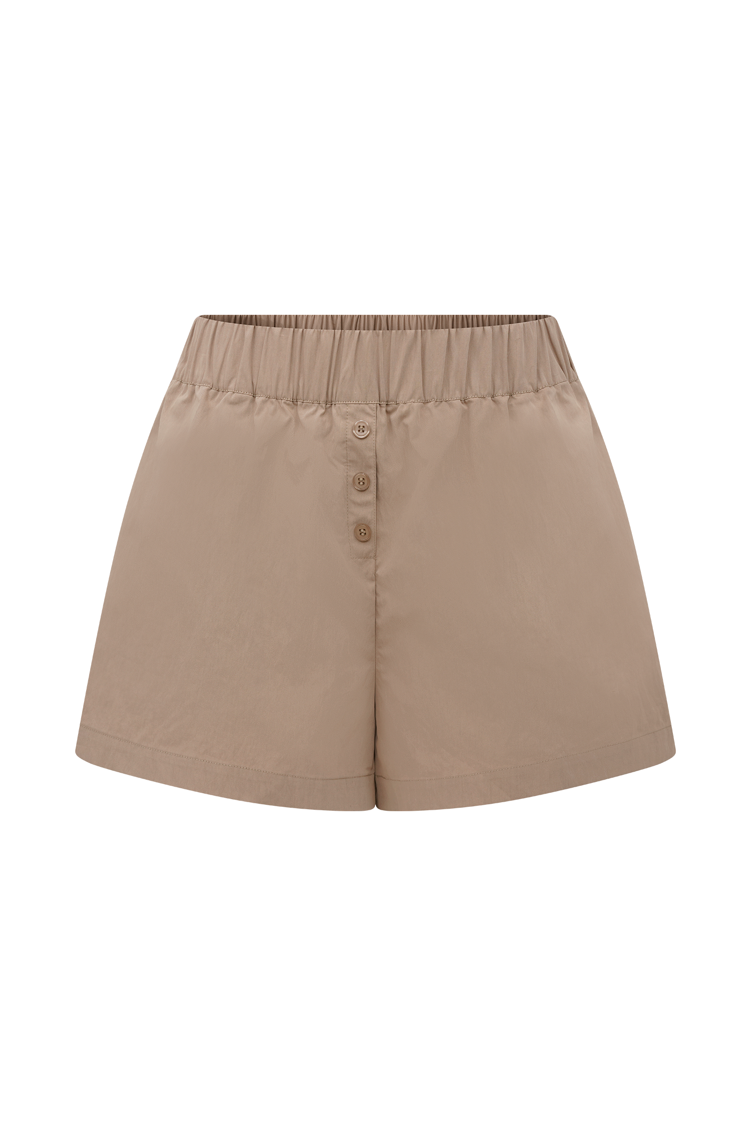 Johanna Cotton Relaxed Shorts - Sand、mySite、solidvoid