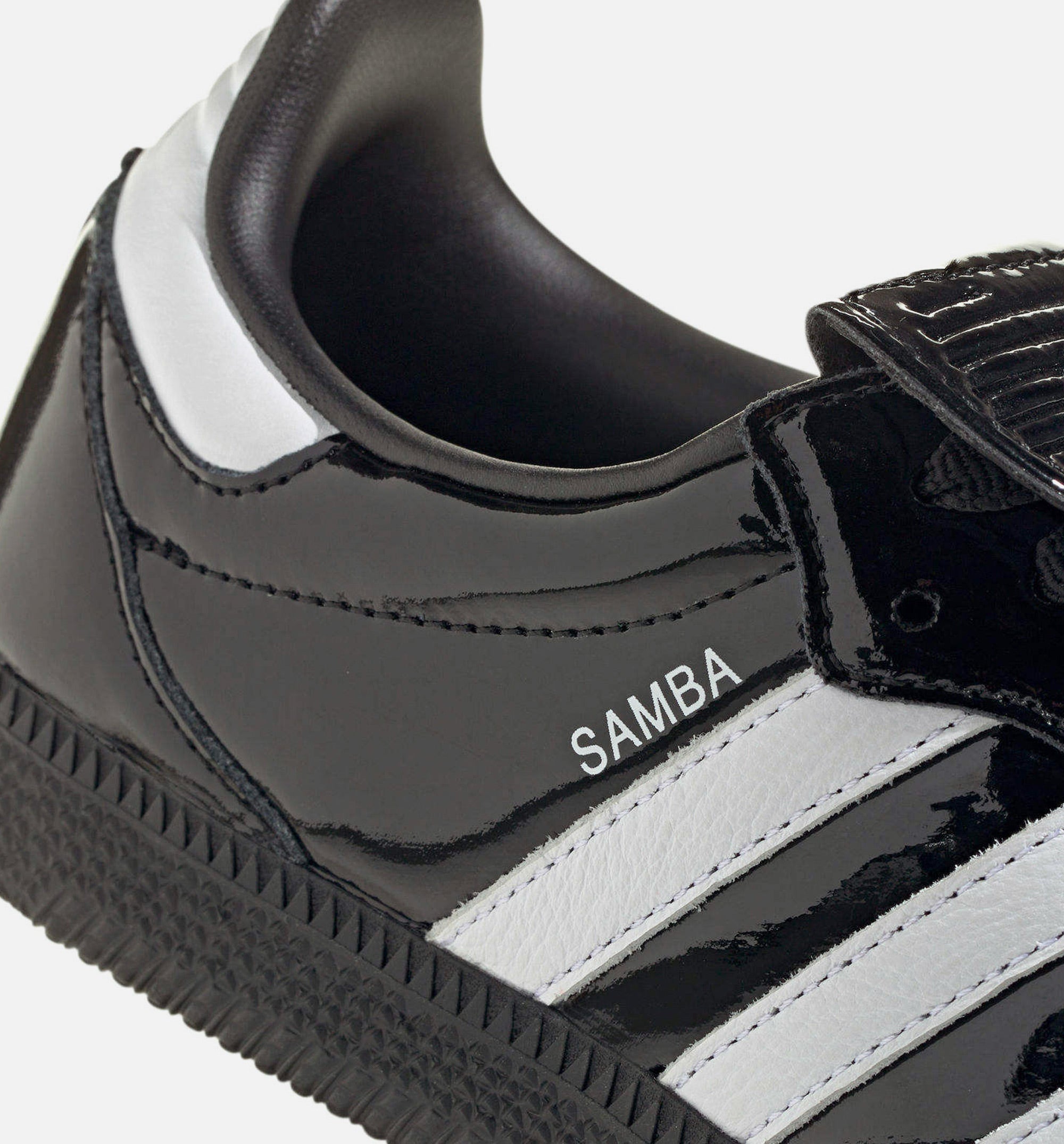 Samba LT Black Patent Womens Lifestyle Shoe - Black/White、mySite、dreamappss