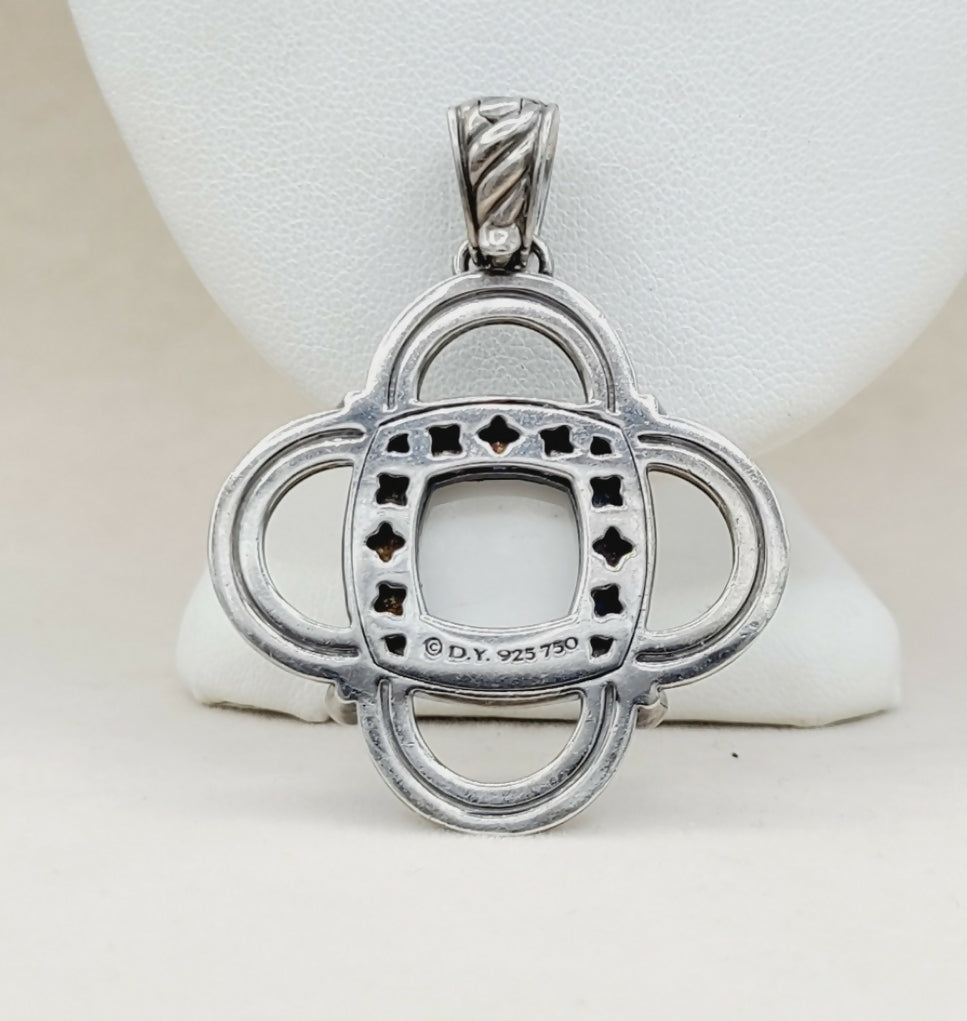 David Yurman Renaissance White Agate Diamond & Gold Pendant、mySite、hinf8tx79