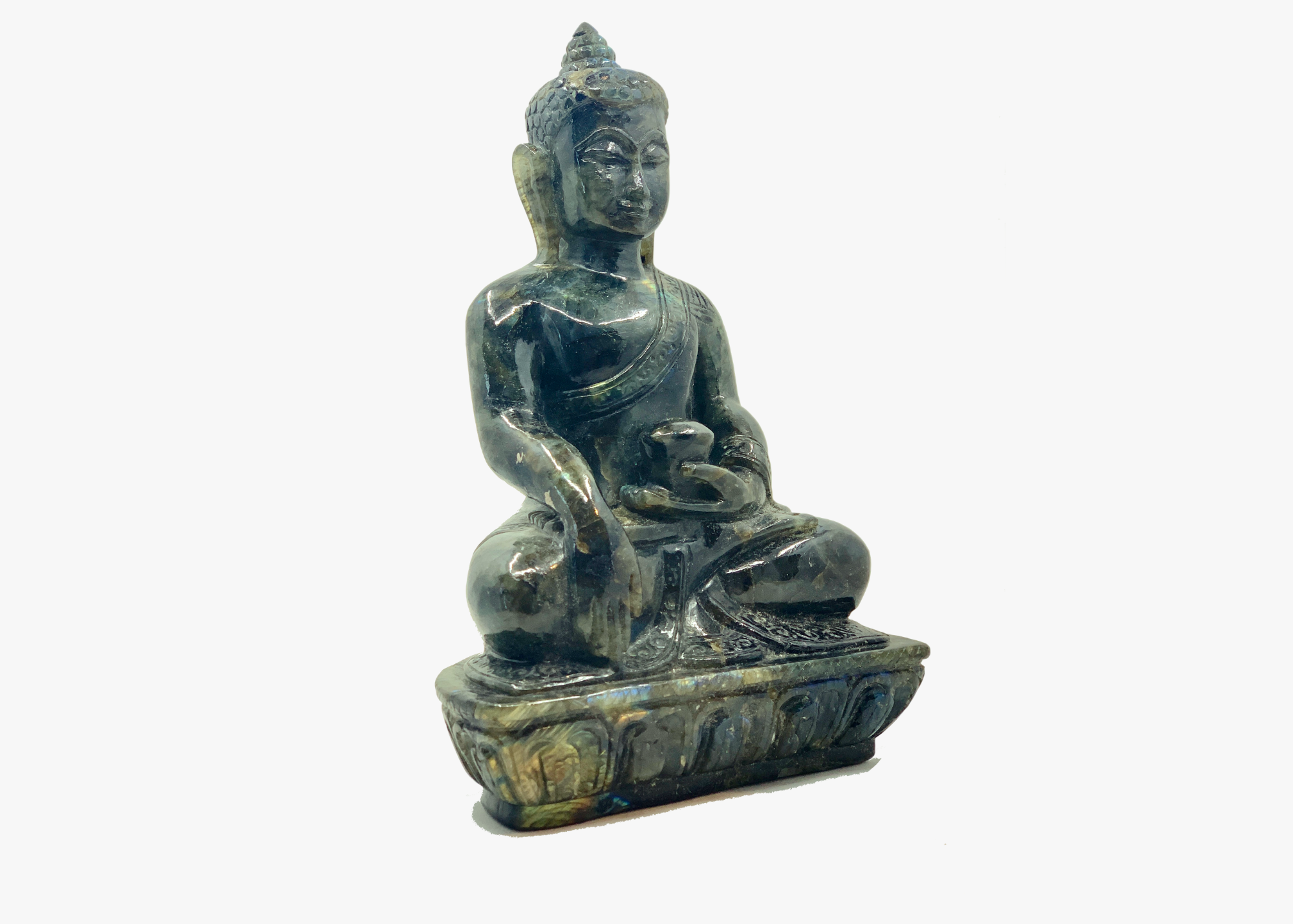 Sitting Buddha - Labradorite (Medium, 26cm)、mySite、topwebapps