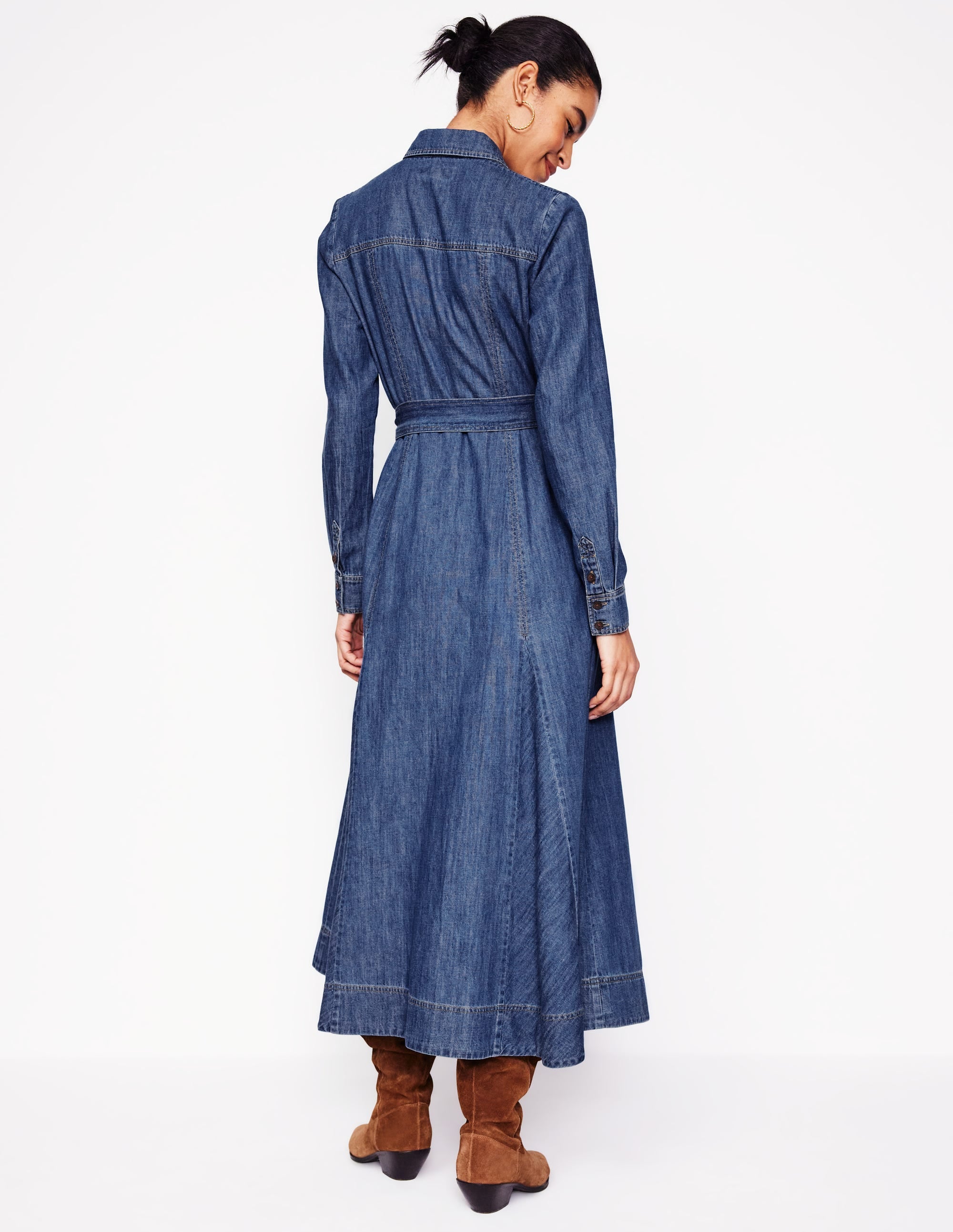  Tess Denim Midi Shirt Dress-Mid Vintage、mySite、ashleygrahame