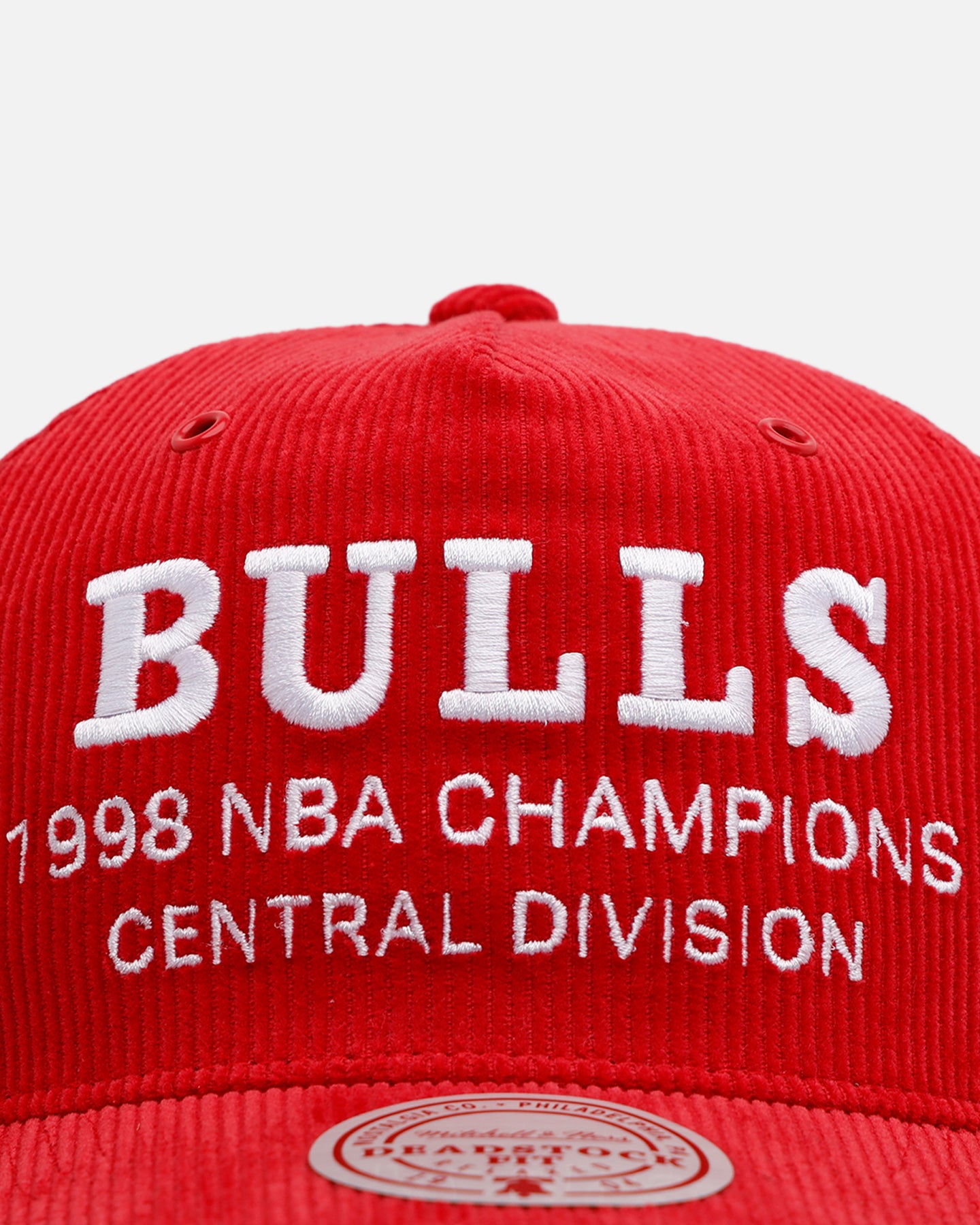 Mitchell & Ness Chicago Bulls 'Worldwide' Deadstock Corduroy Snapback Red、mySite、zt4zffjzw