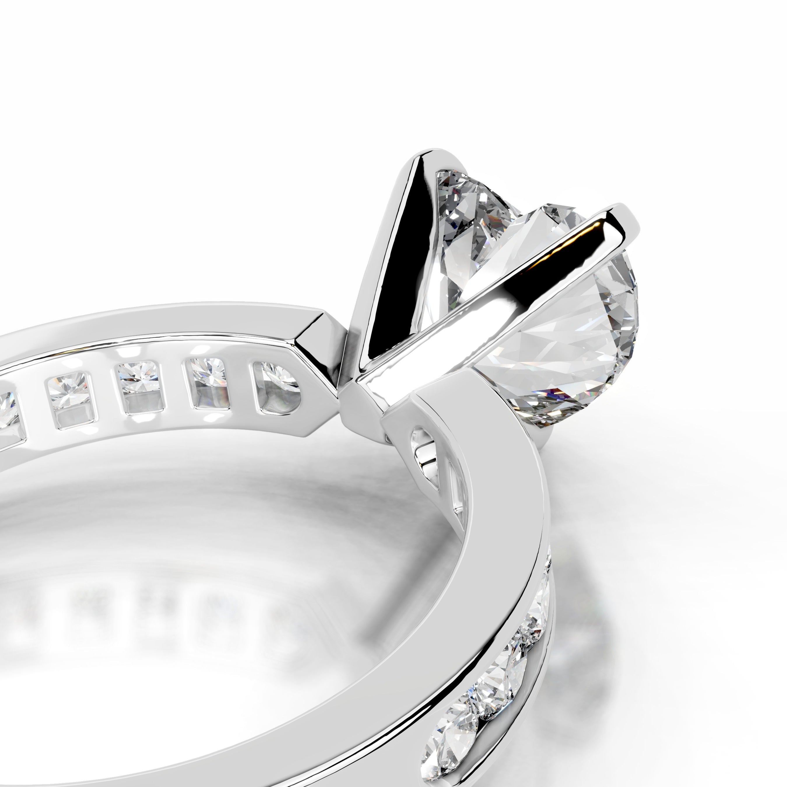 Giselle Lab Grown Diamond Ring - 18K White Gold、mySite、hinf8tx79