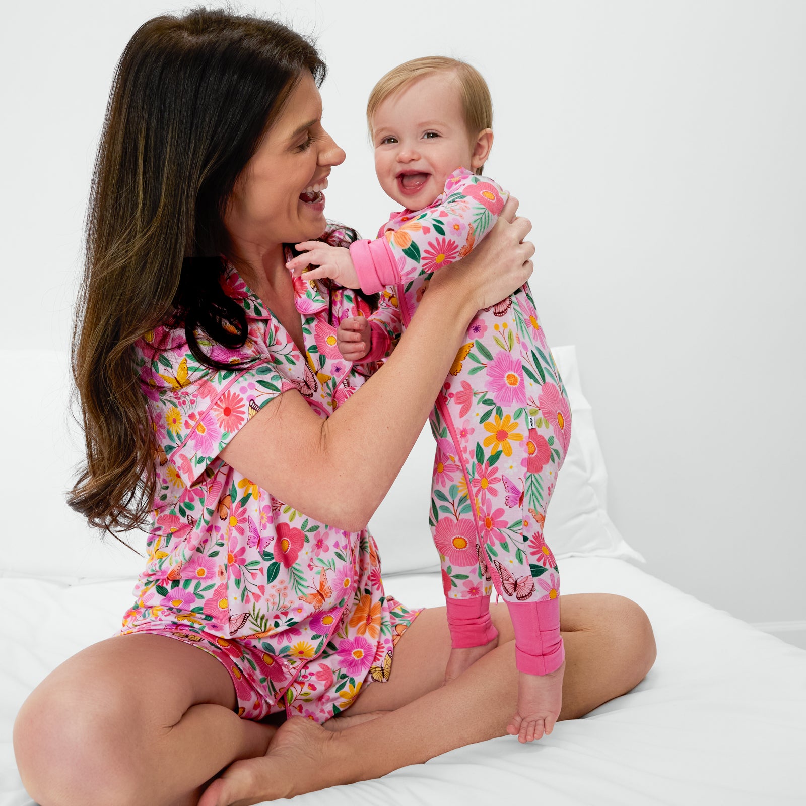 Butterfly Blooms Women's Short Sleeve & Shorts Pajama Set、mySite、g9winljtr