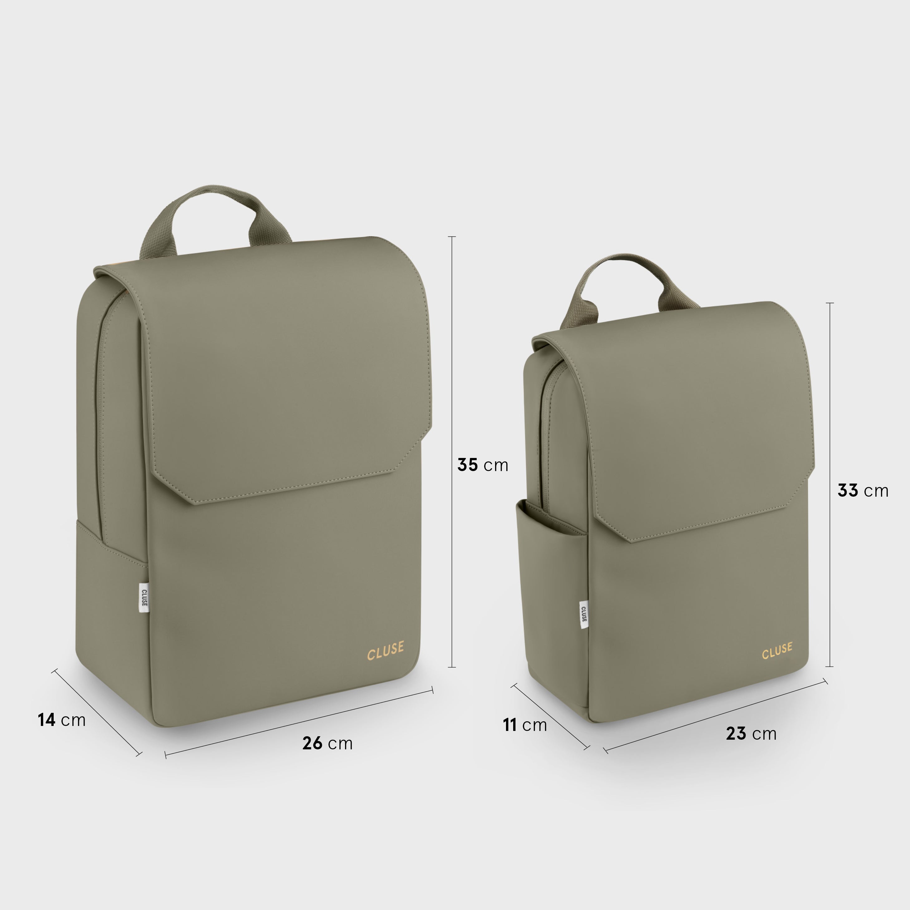 Nuitée Petite Backpack, Light Green, Gold Colour、mySite、botmansion