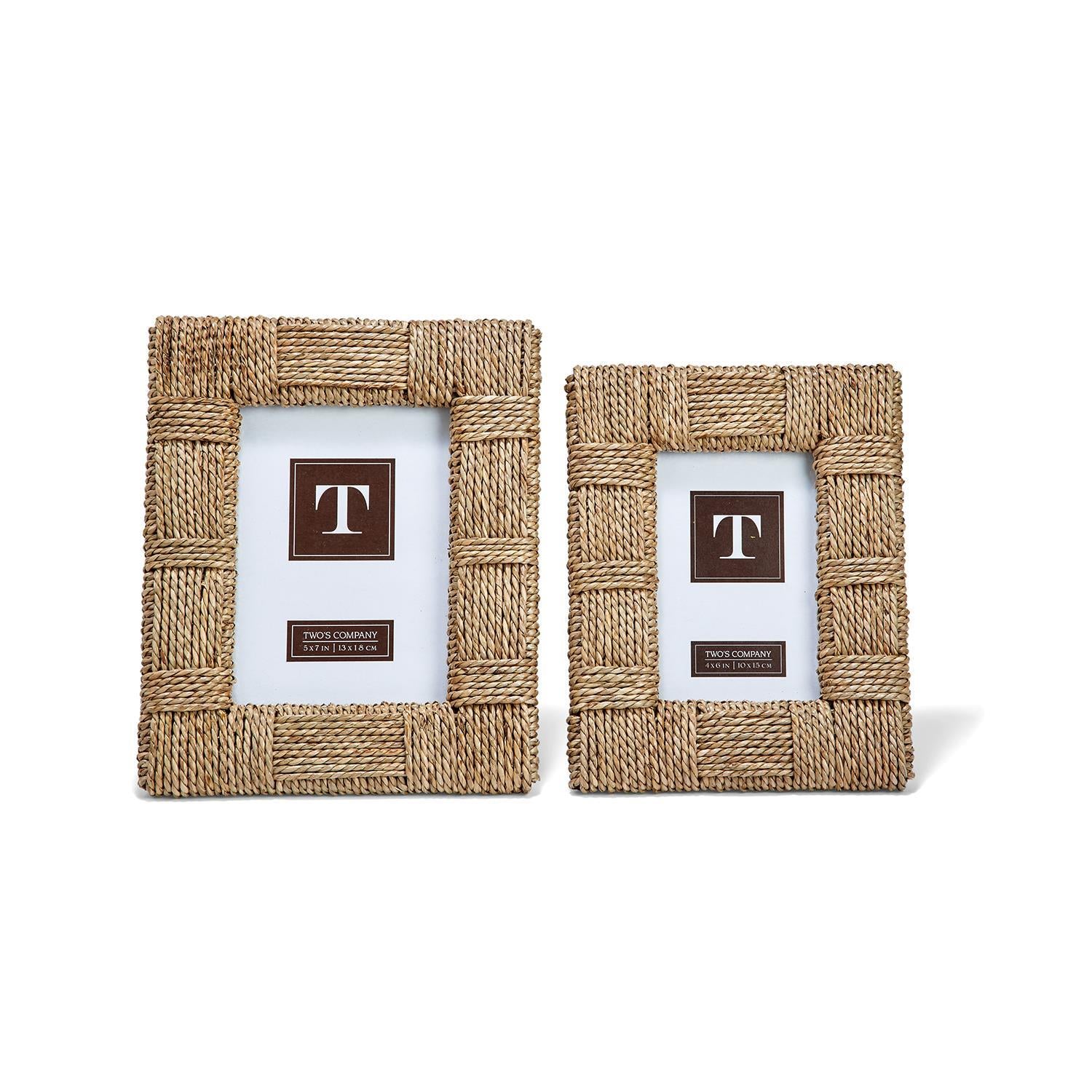  Set of 2 Sea Grass Photo Frames、mySite、elrpsem3k