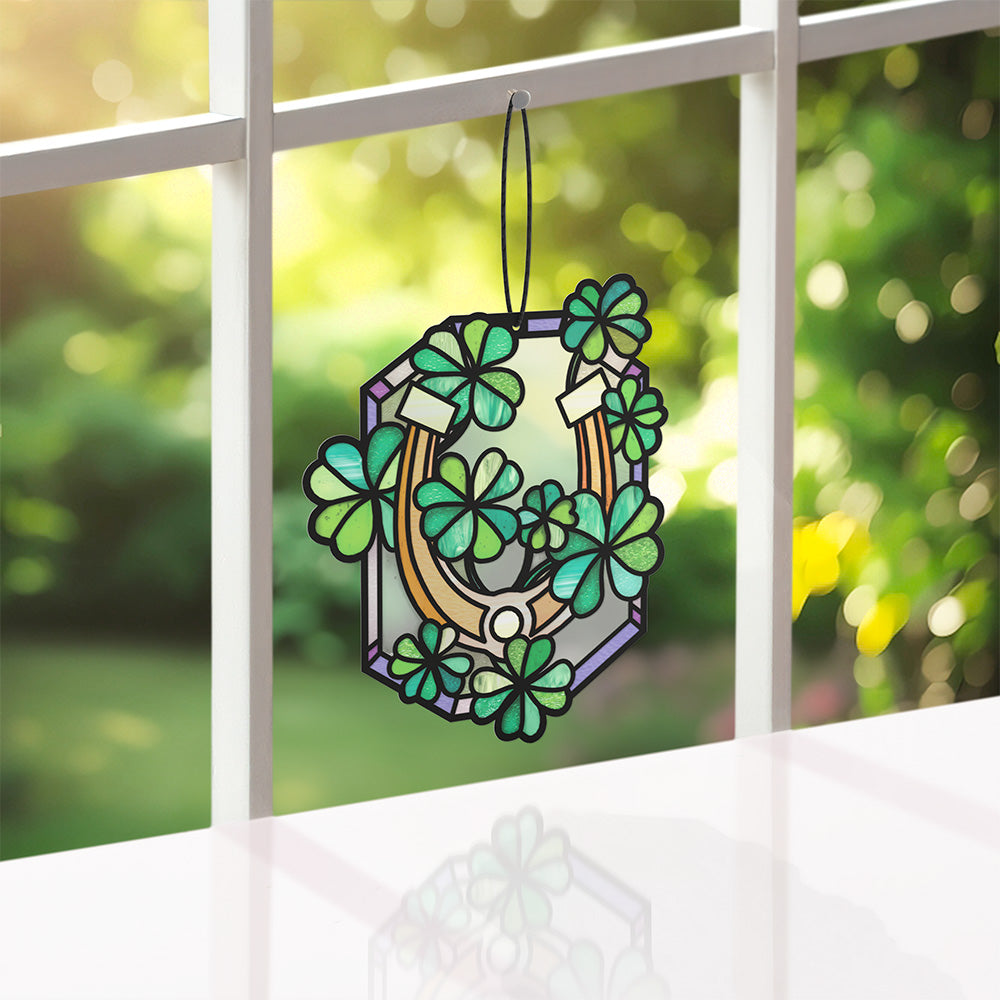 Lucky Shamrock Suncatcher Card、mySite、solidvoid