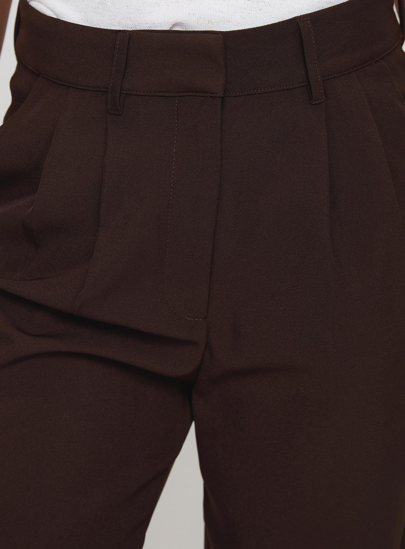 Ambient Wide Leg Pant Chocolate、mySite、solidvoid