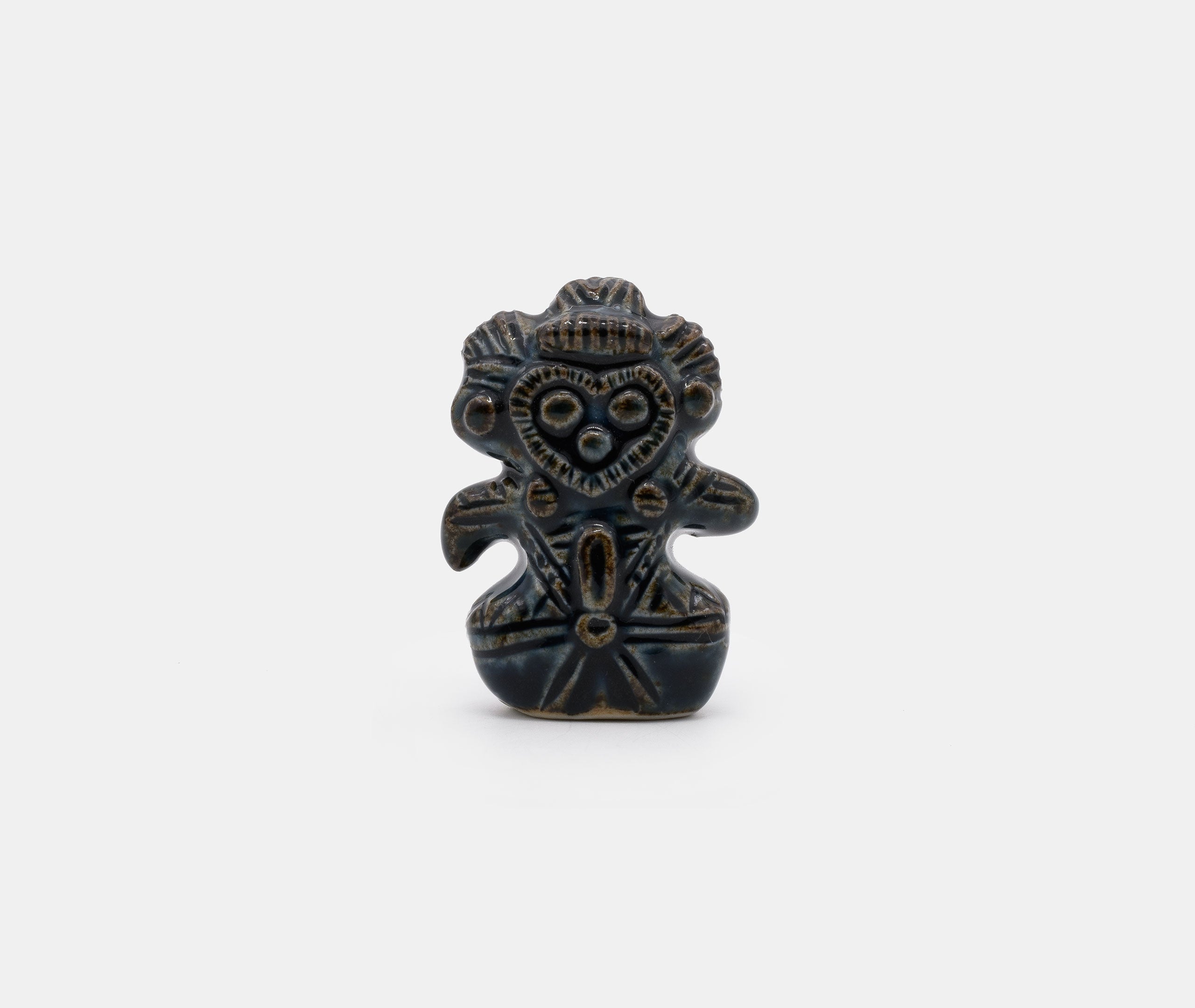 Jomon Dogu Figurine Owl - Navy、mySite、topwebapps