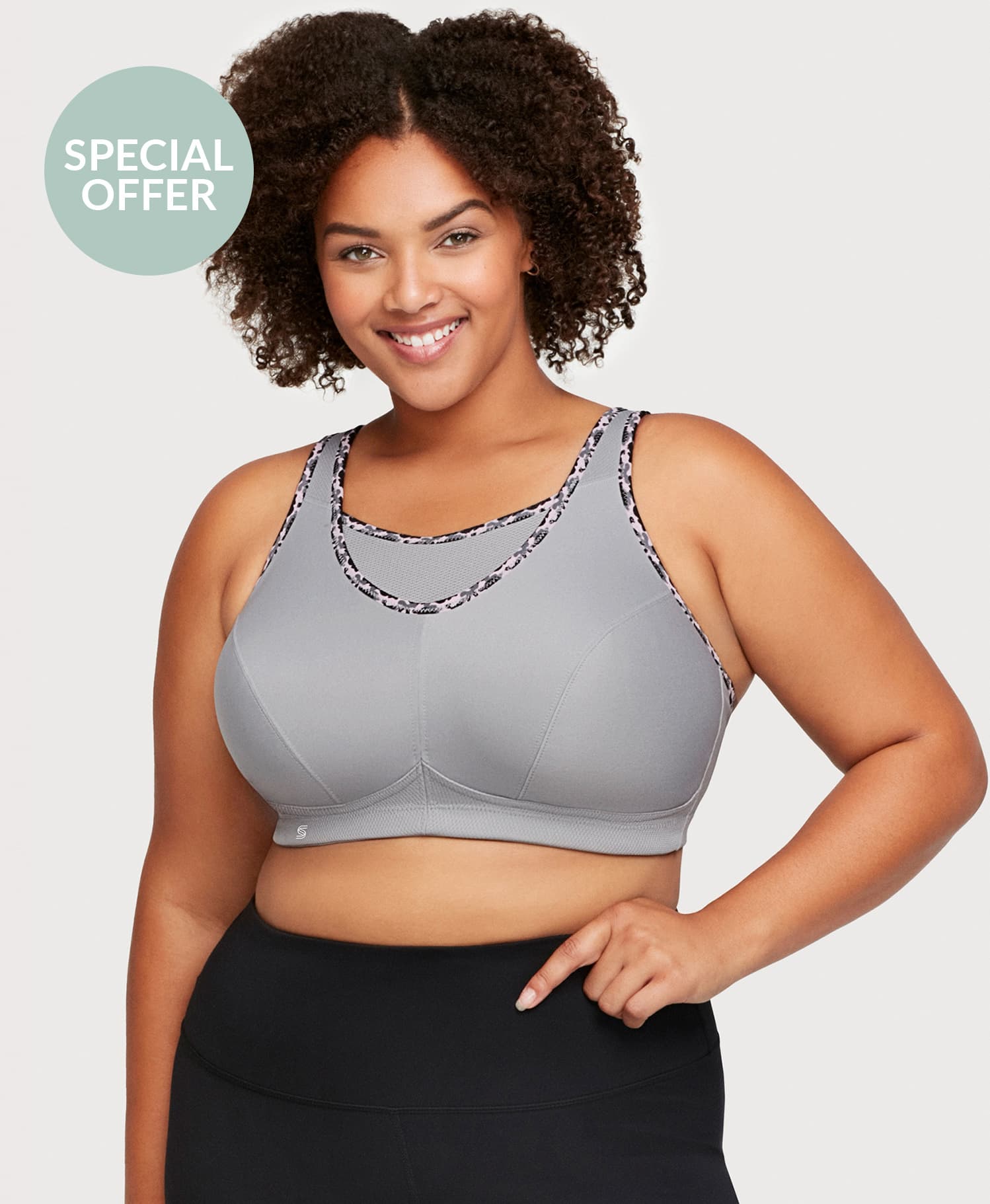  No-Bounce Camisole Sports Bra Soft Gray、mySite、justintrudeaud