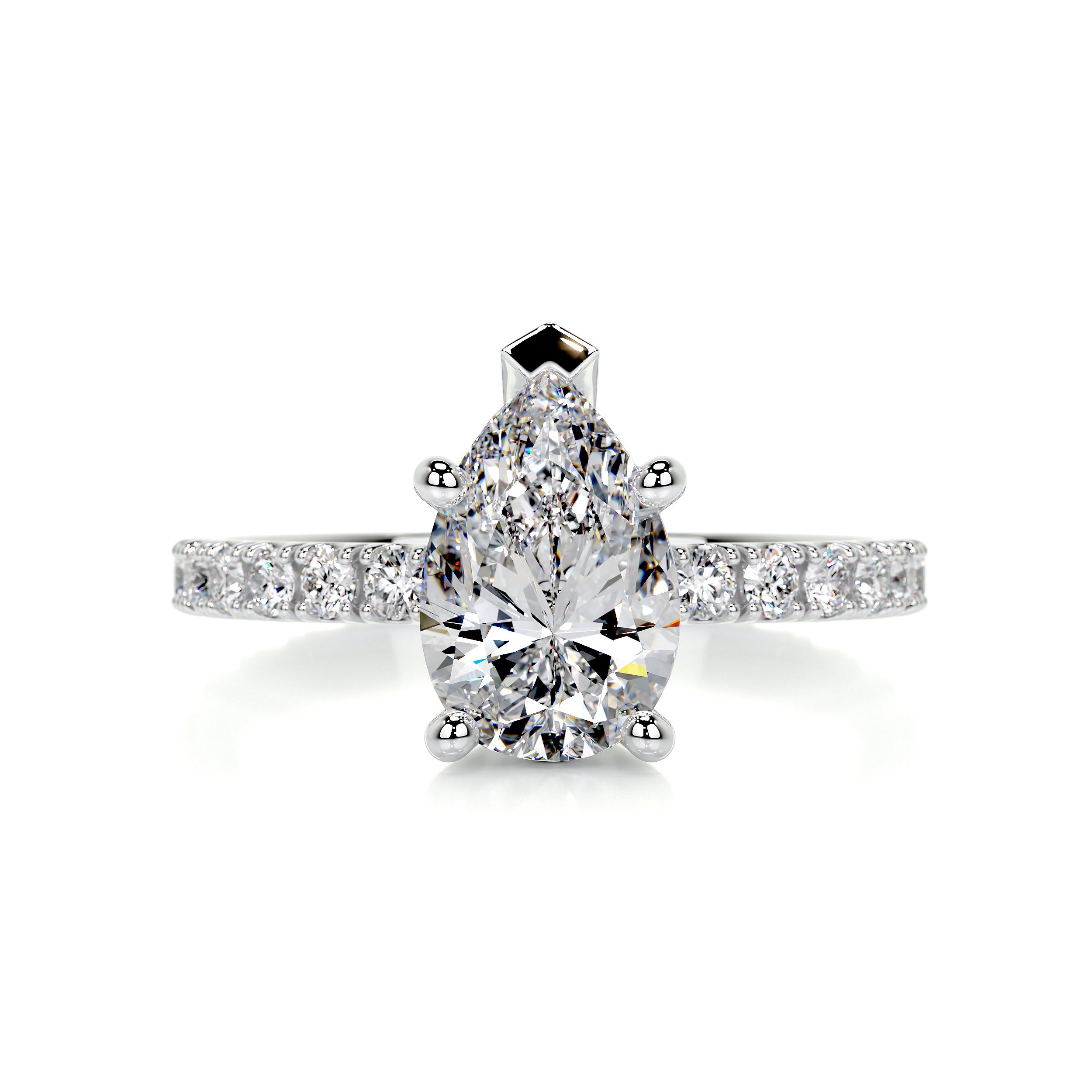 Hailey Diamond Engagement Ring -14K White Gold、mySite、hinf8tx79