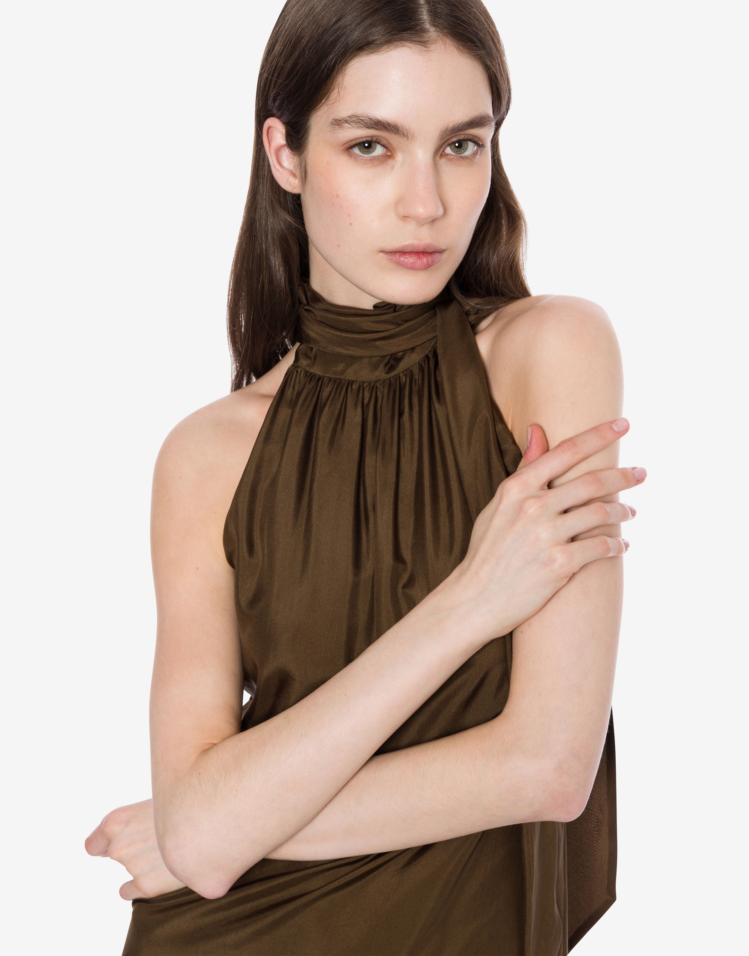 Abito longuette in seta habotai lavata、mySite、aoinhome