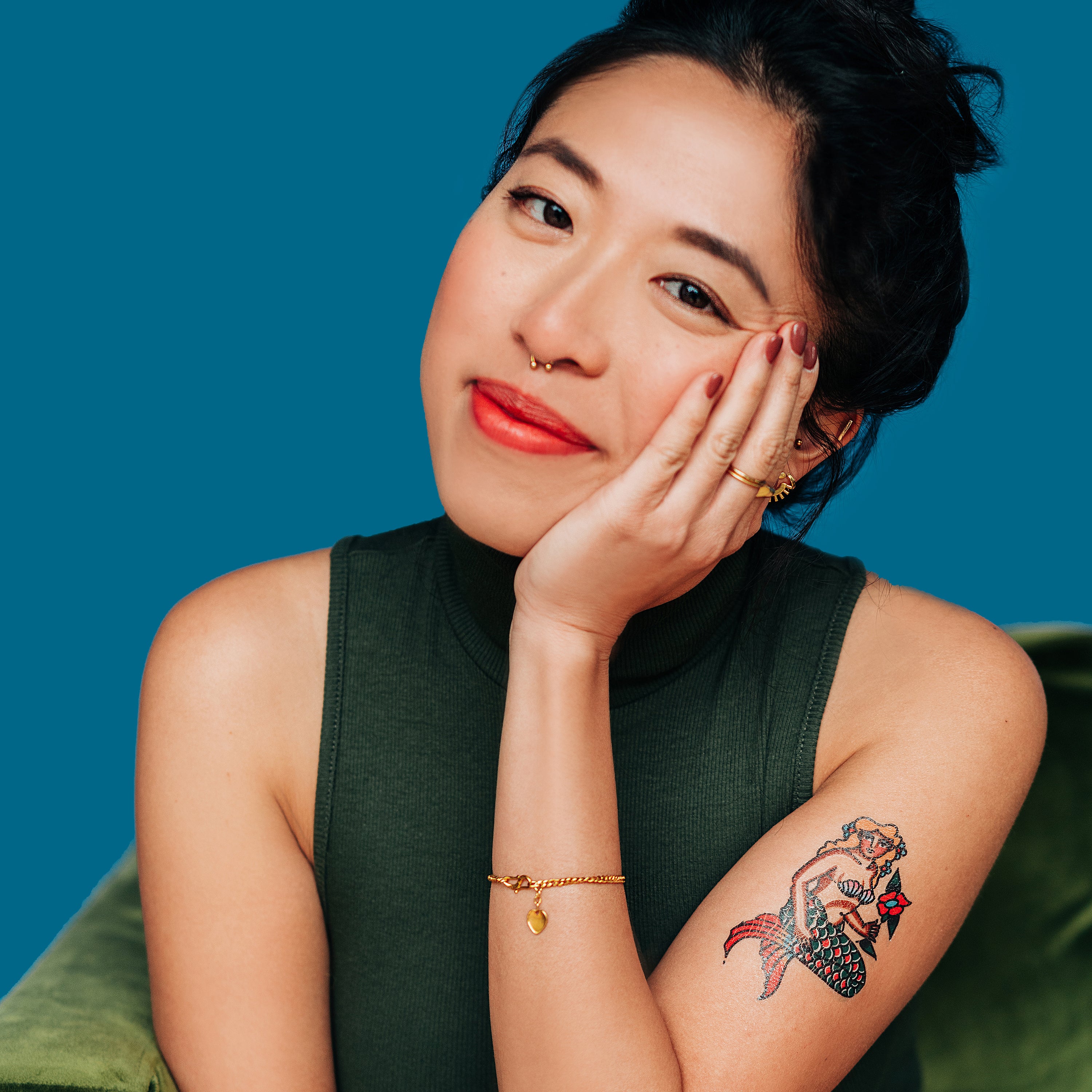  Sea Maiden Tattly Temporary Tattoos、mySite、ghnorth