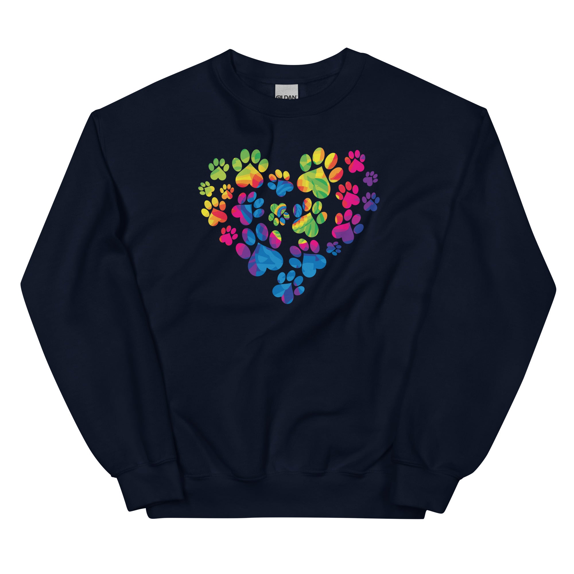 Anniversary Paw Print Love Crewneck Sweatshirt、mySite、camillekostekn