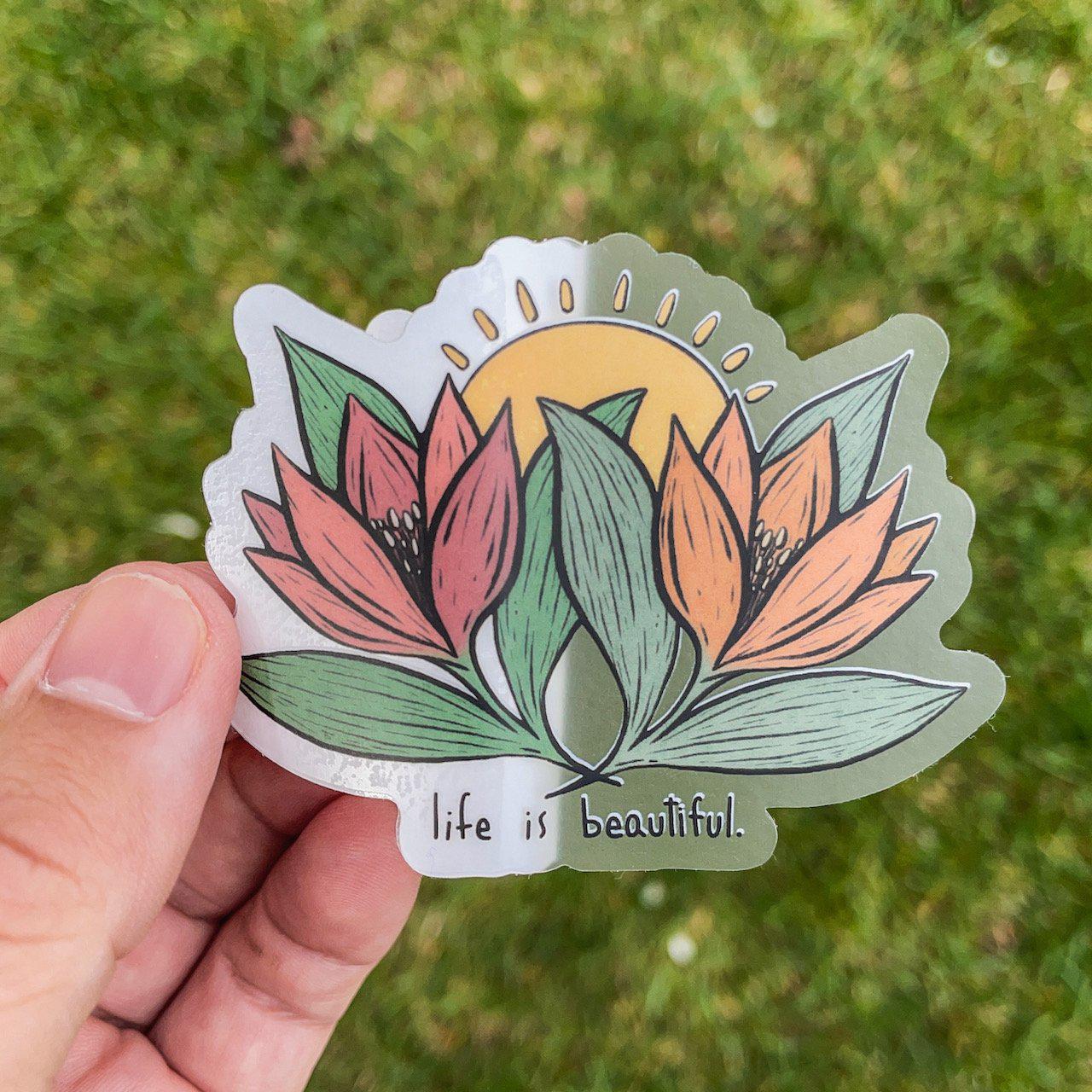 Life is Beautiful - Clear Sticker、mySite、elrpsem3k