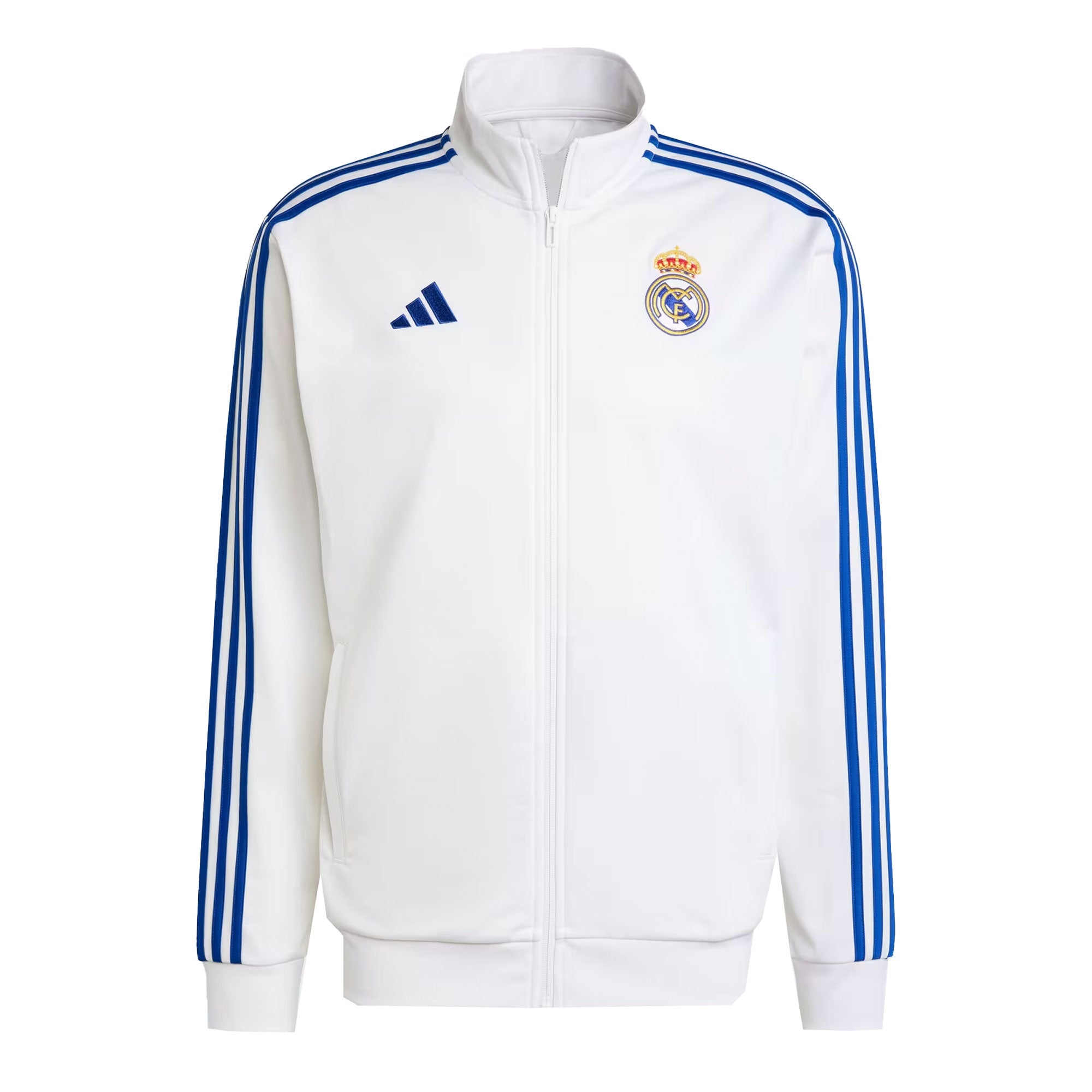 adidas Men's Real Madrid DNA Track Jacket White/Blue、mySite、bottomscart