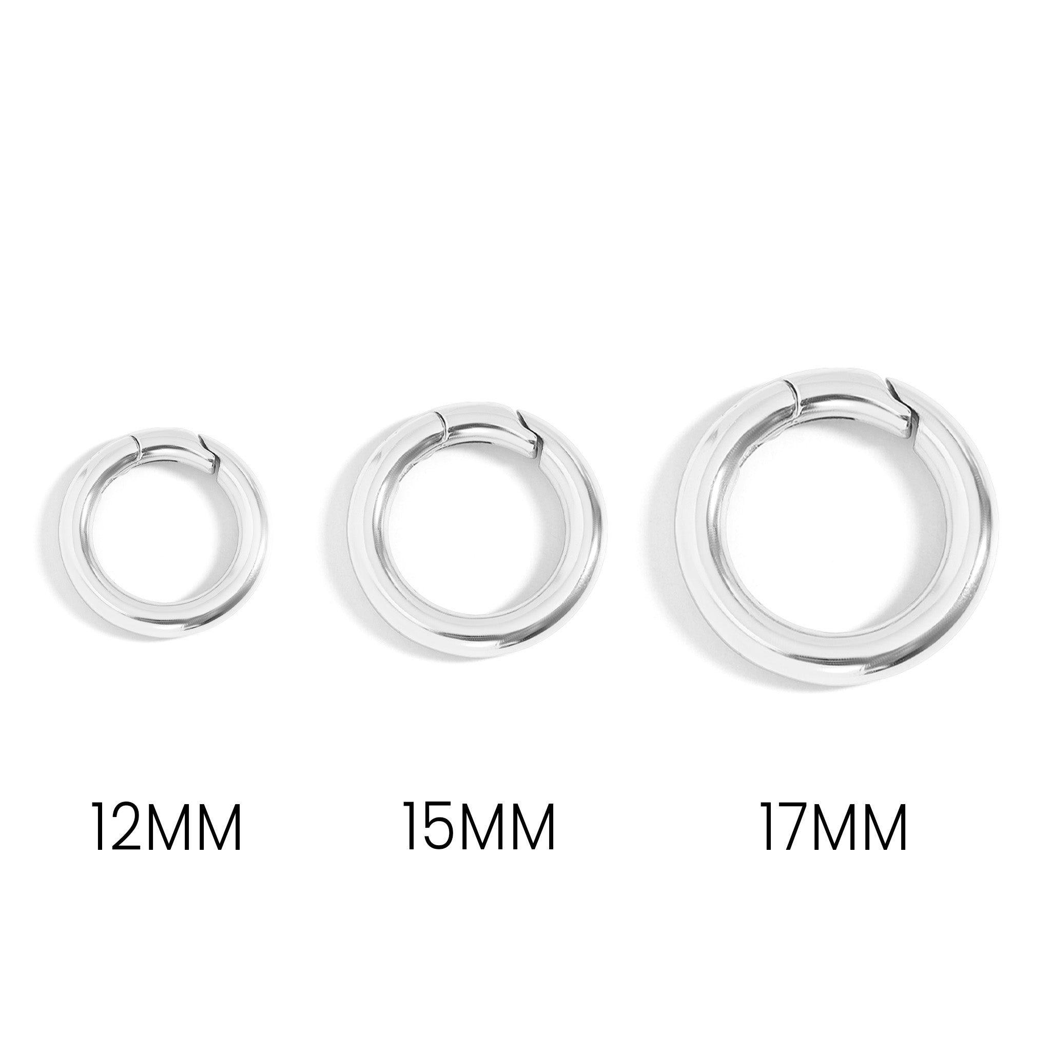 18K Gold PVD Stainless Steel Mini Circle Carabiner Clasp / ENC0031、mySite、dreamappss