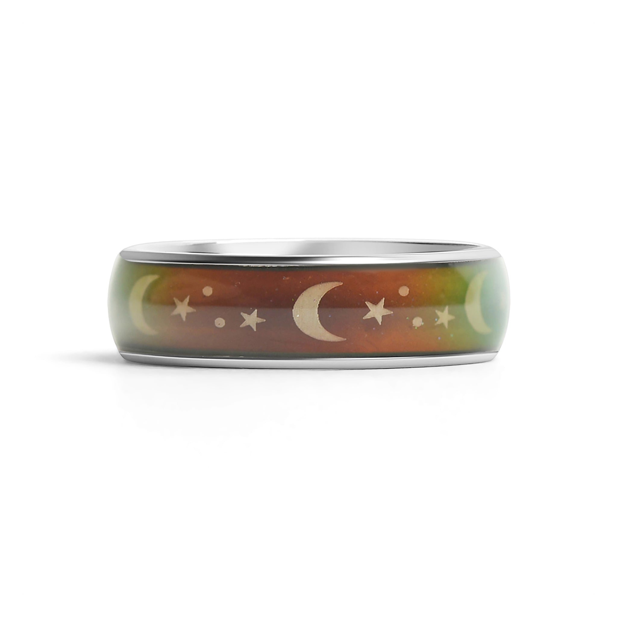 Stainless Steel Mood Band With Stars And Moons Ring / CFR9010、mySite、dreamappss