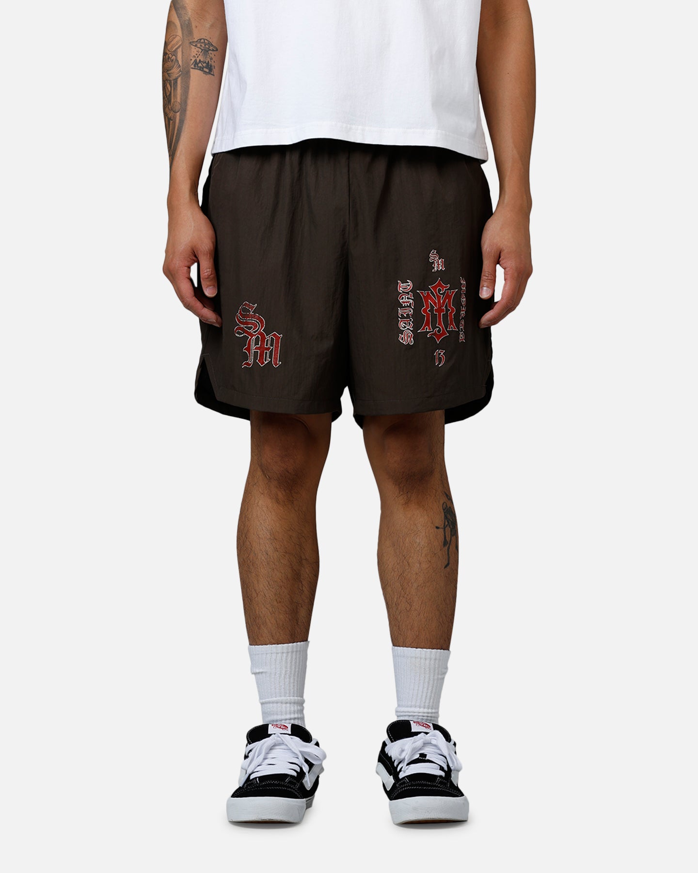 Saint Morta Hardcore Nylon Shorts Dark Brown、mySite、zt4zffjzw