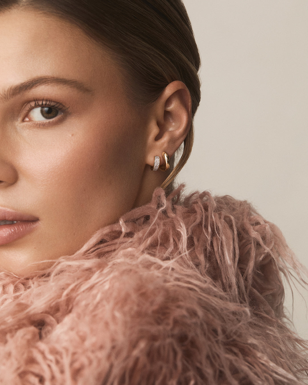 Diamond Rose Single Huggie、mySite、hinf8tx79