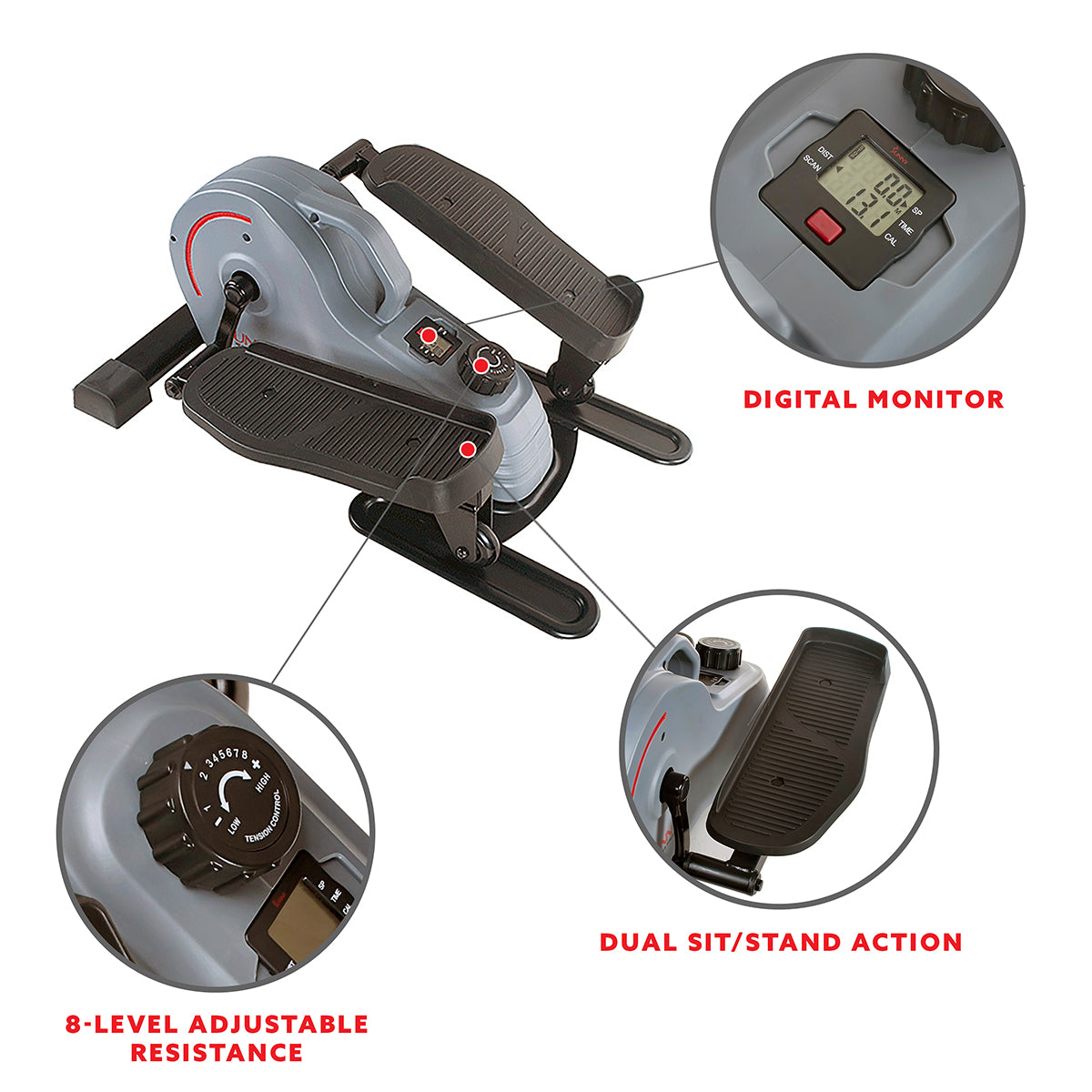  Portable Standing Mini Elliptical Trainer、mySite、ghnorth