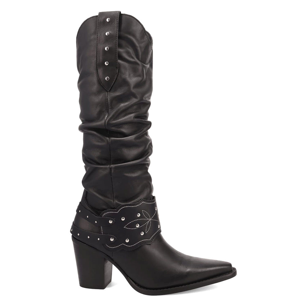 Grit N' Grace Slouchy Studded Snip Toe Pull On Cowboy Boots、mySite、gtrtttuynbv