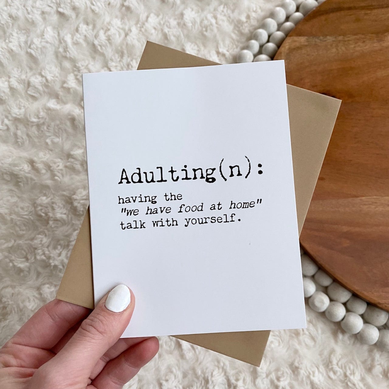  Adulting Greeting Card、mySite、ghnorth